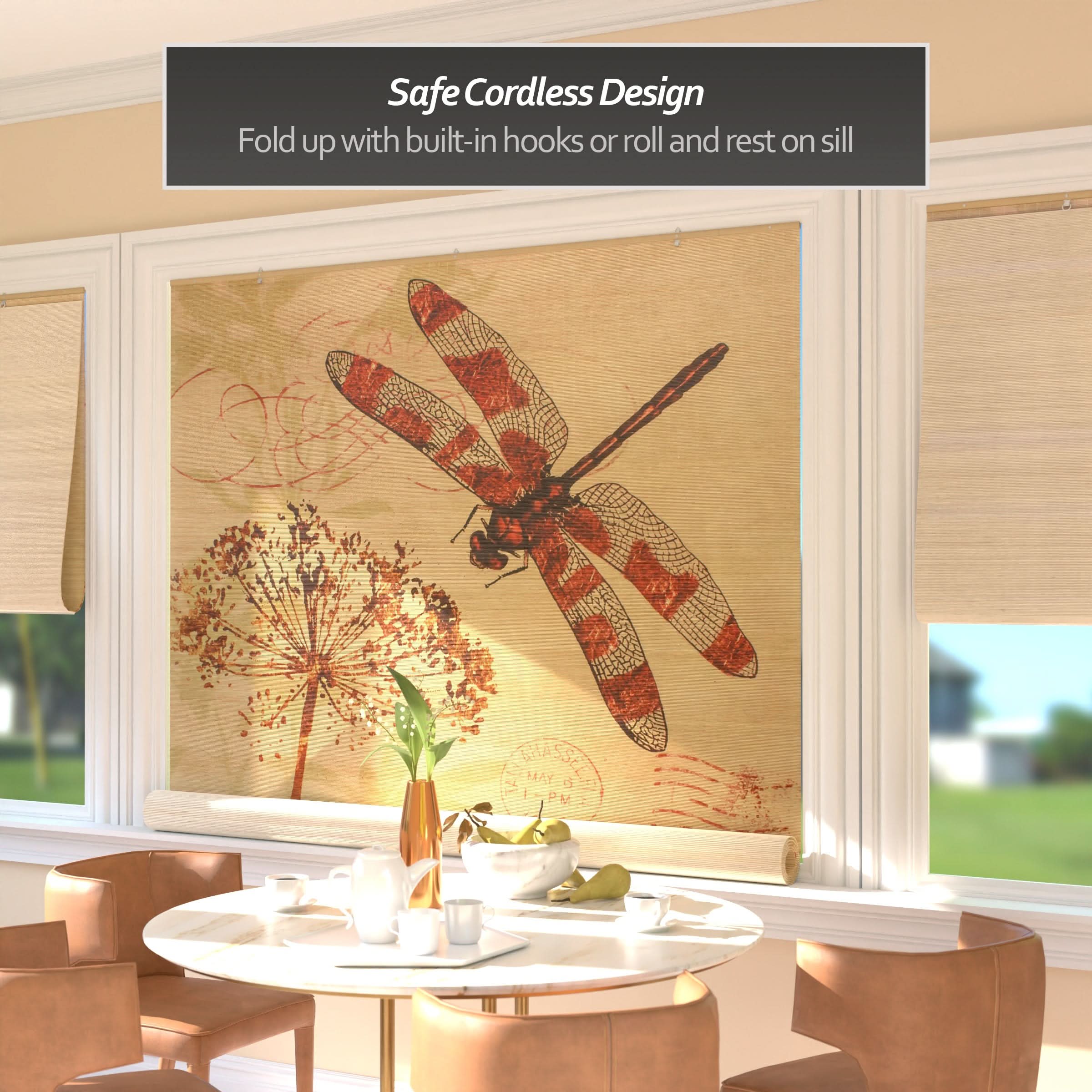Dragonfly Bamboo Window Shade Blind - Image 7