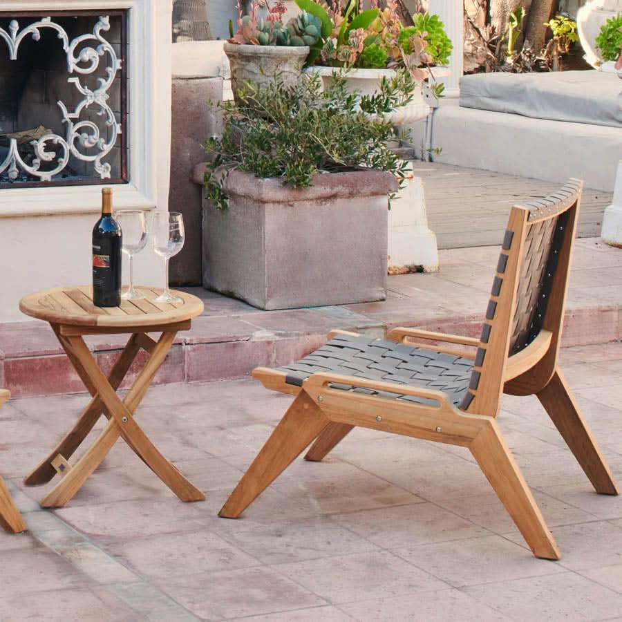 Draper Woven Chat Chair - Image 4