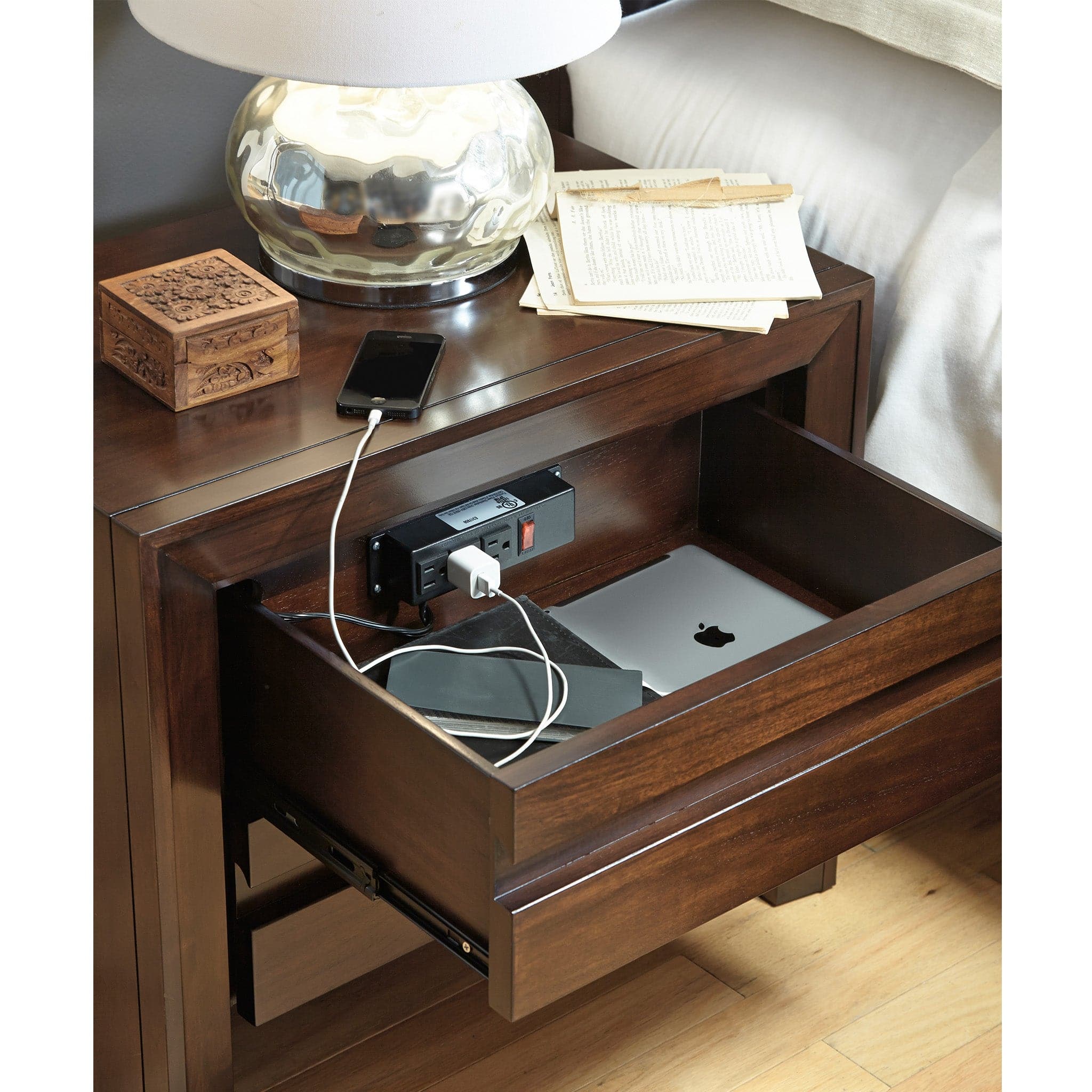 Element Nightstand with Power Outlet - Image 4