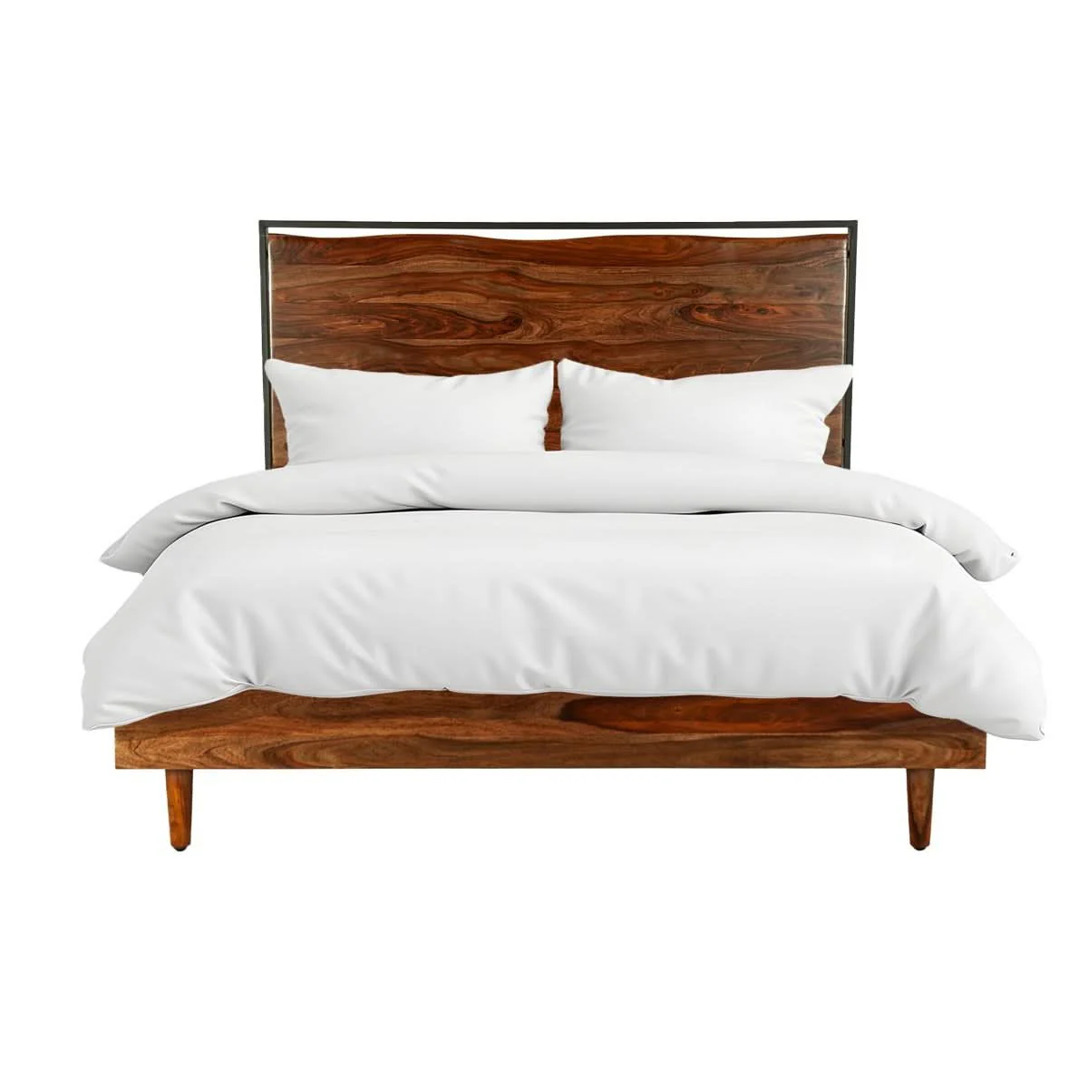 Elliston Modern Live Edge Platform Bed