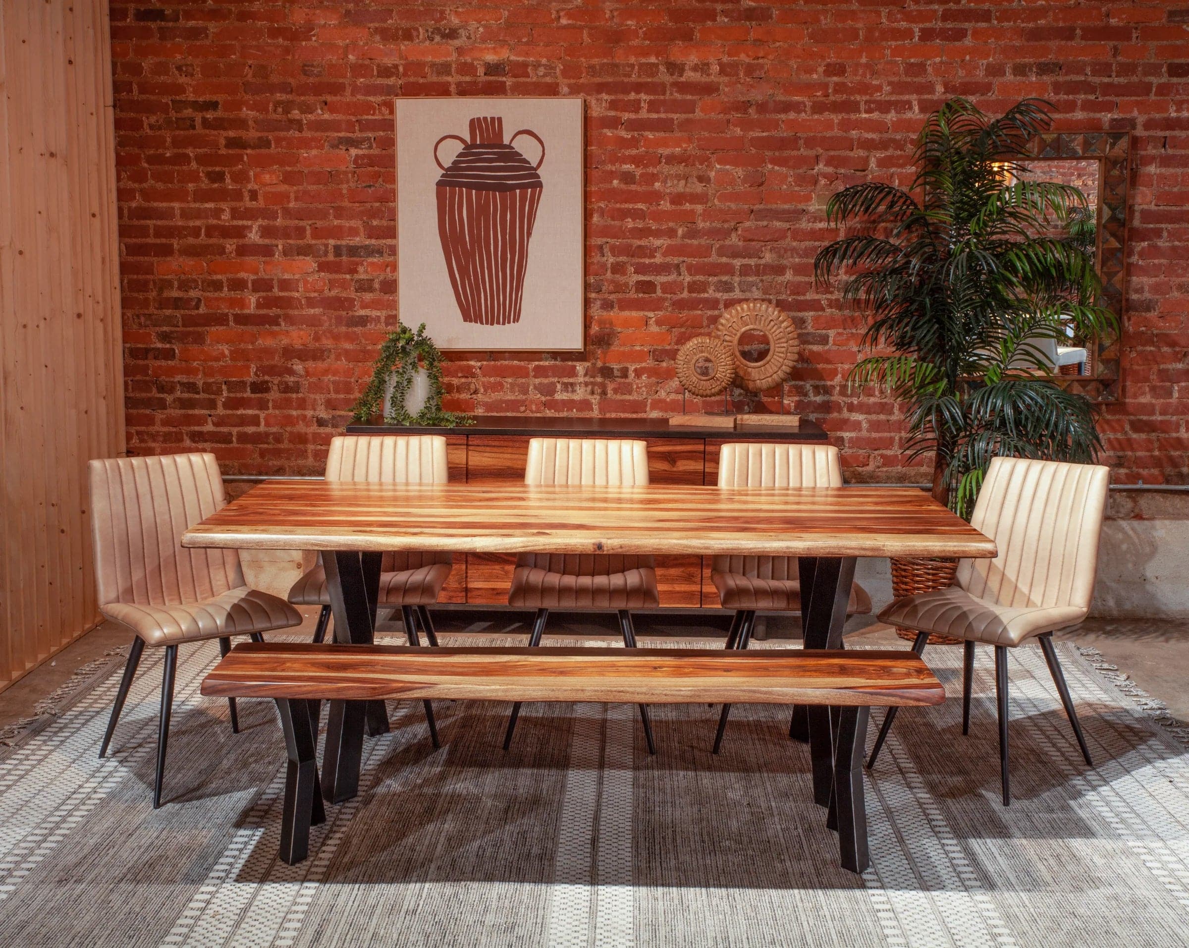 Elliston Sheesham Dining Table - Image 4