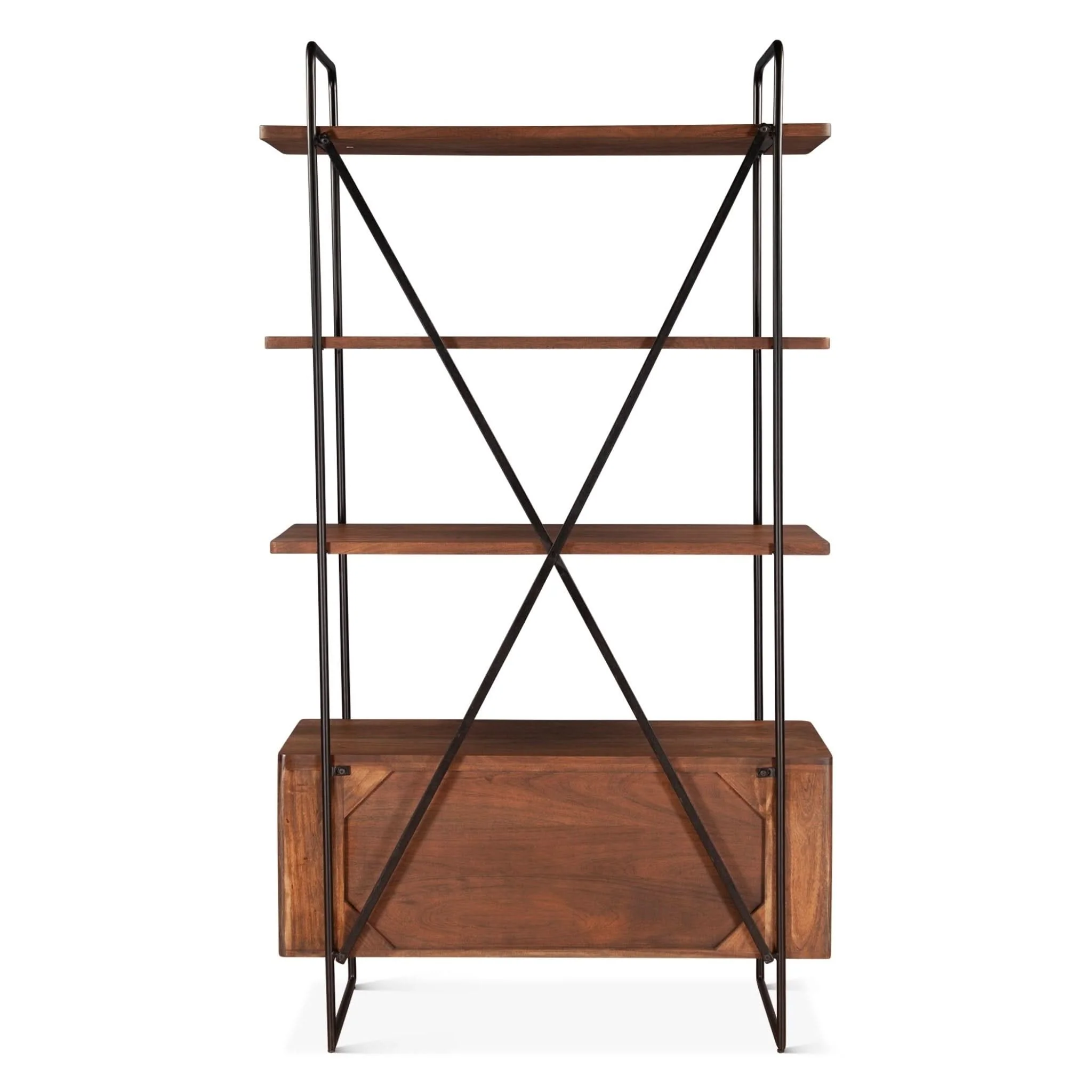 Halden Acacia Wood Bookshelf - Image 5