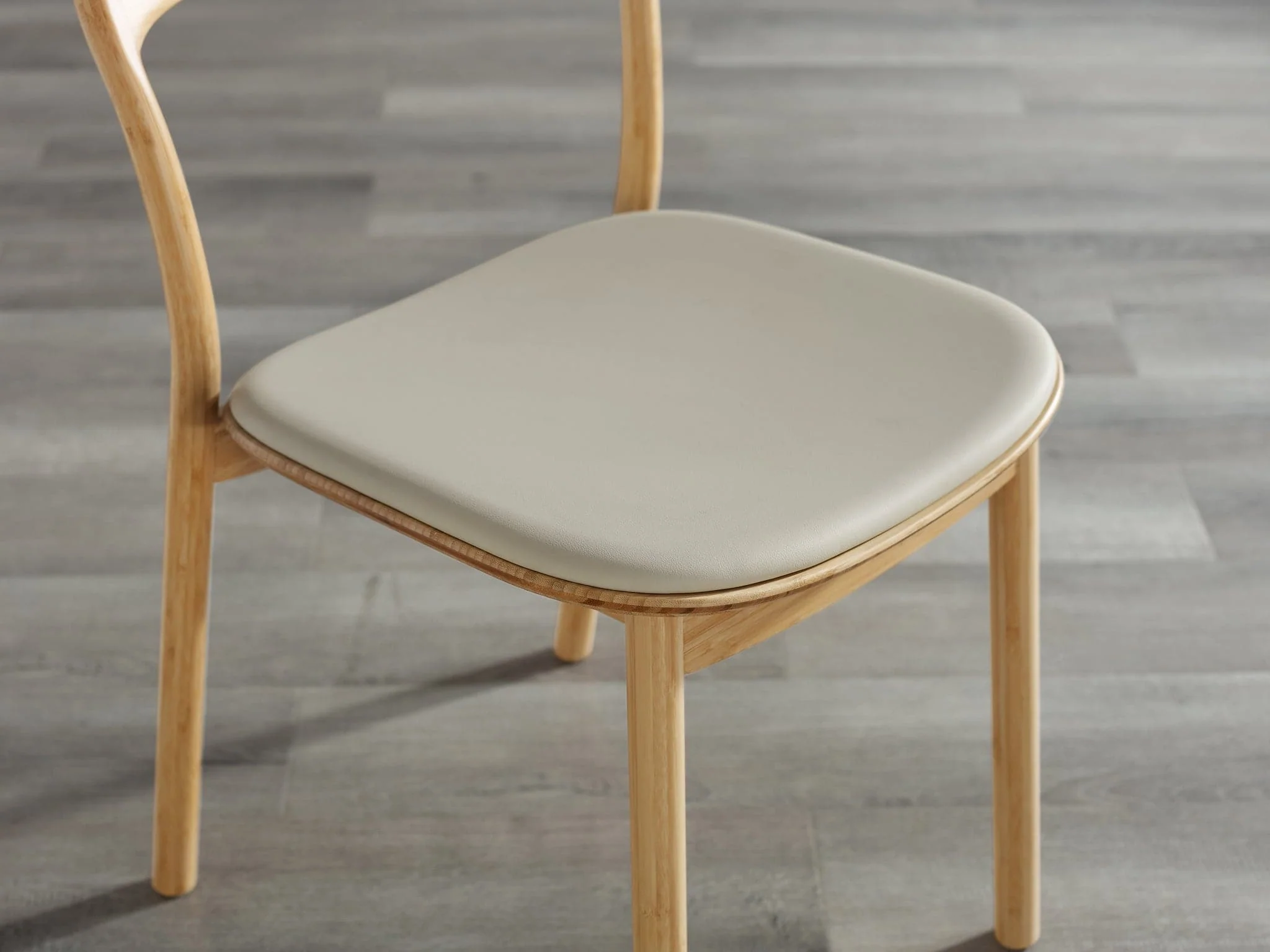 Hanna Dining Chair with Leather Seat (Set of 2) - Image 6