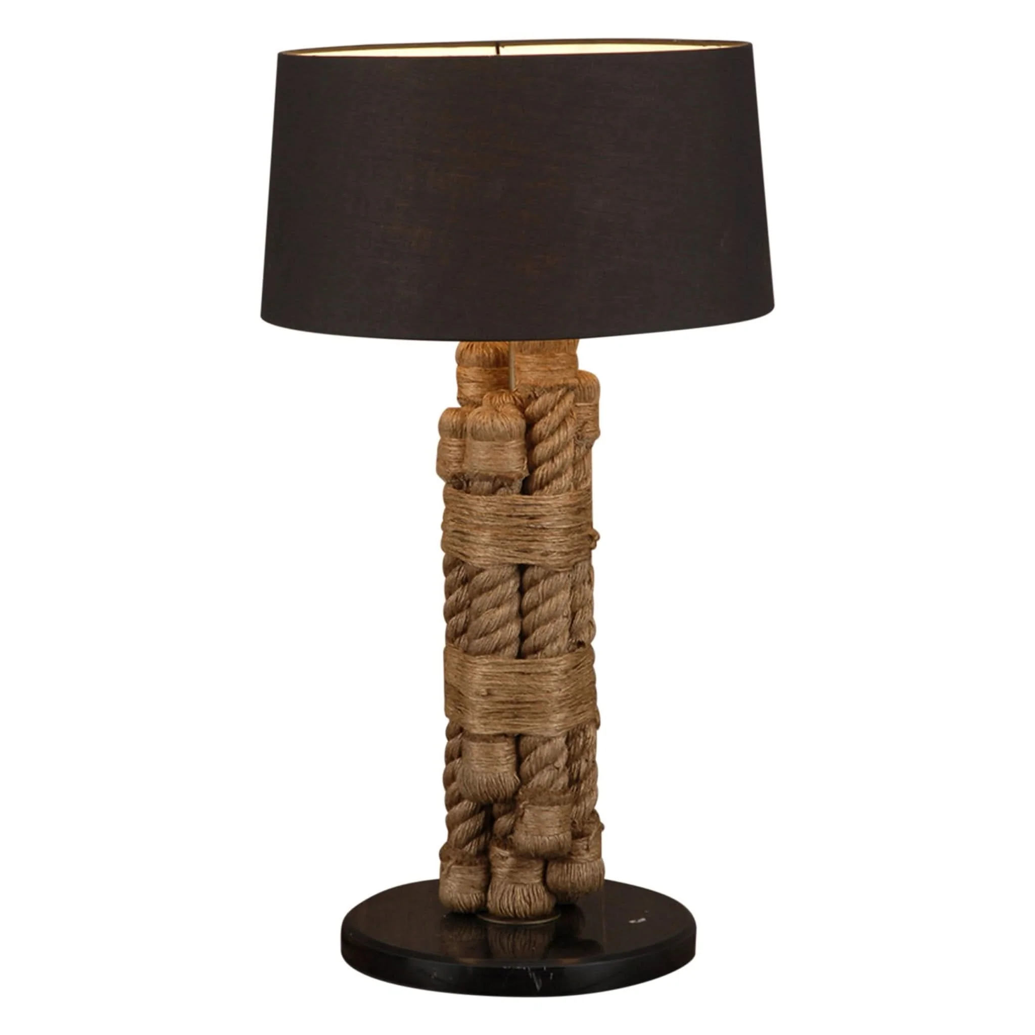 Heritage Rope and Marble Table Lamp
