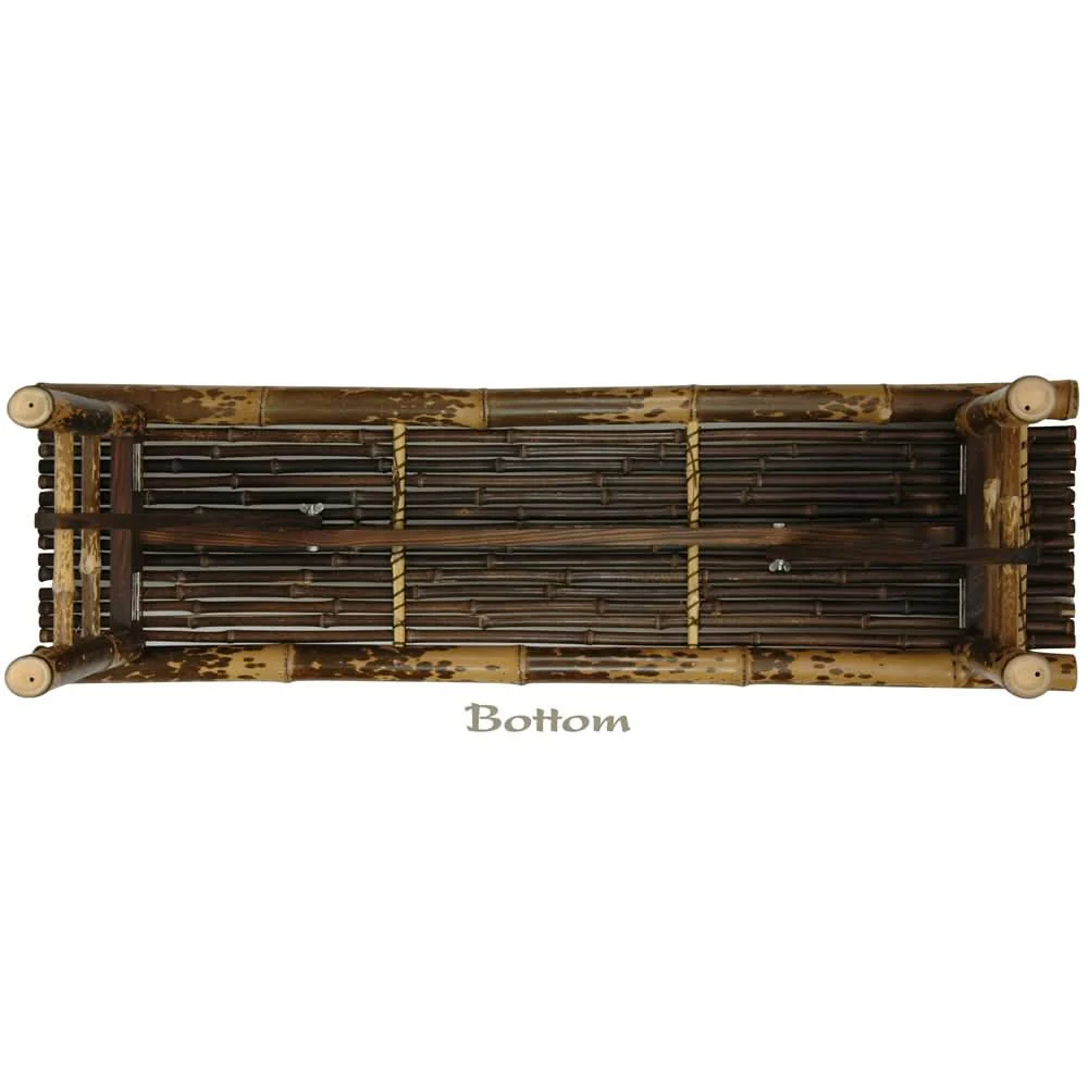 Japanese Bamboo Folding Bench - Image 4
