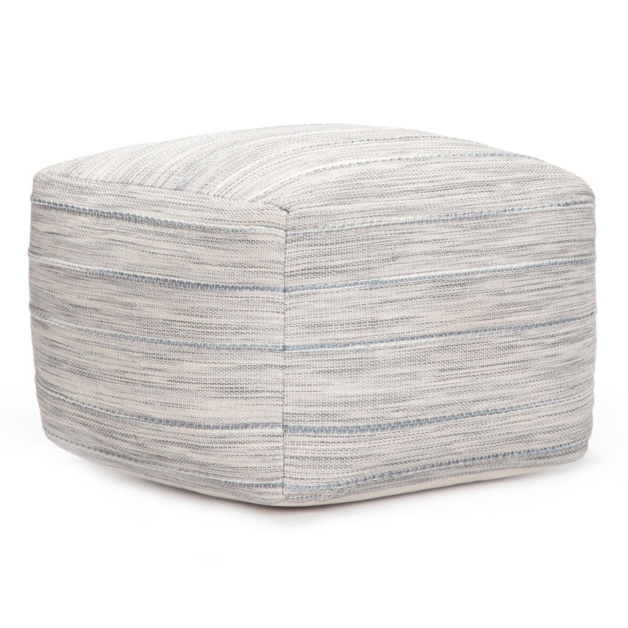 Joya Gray Pouf - Image 4