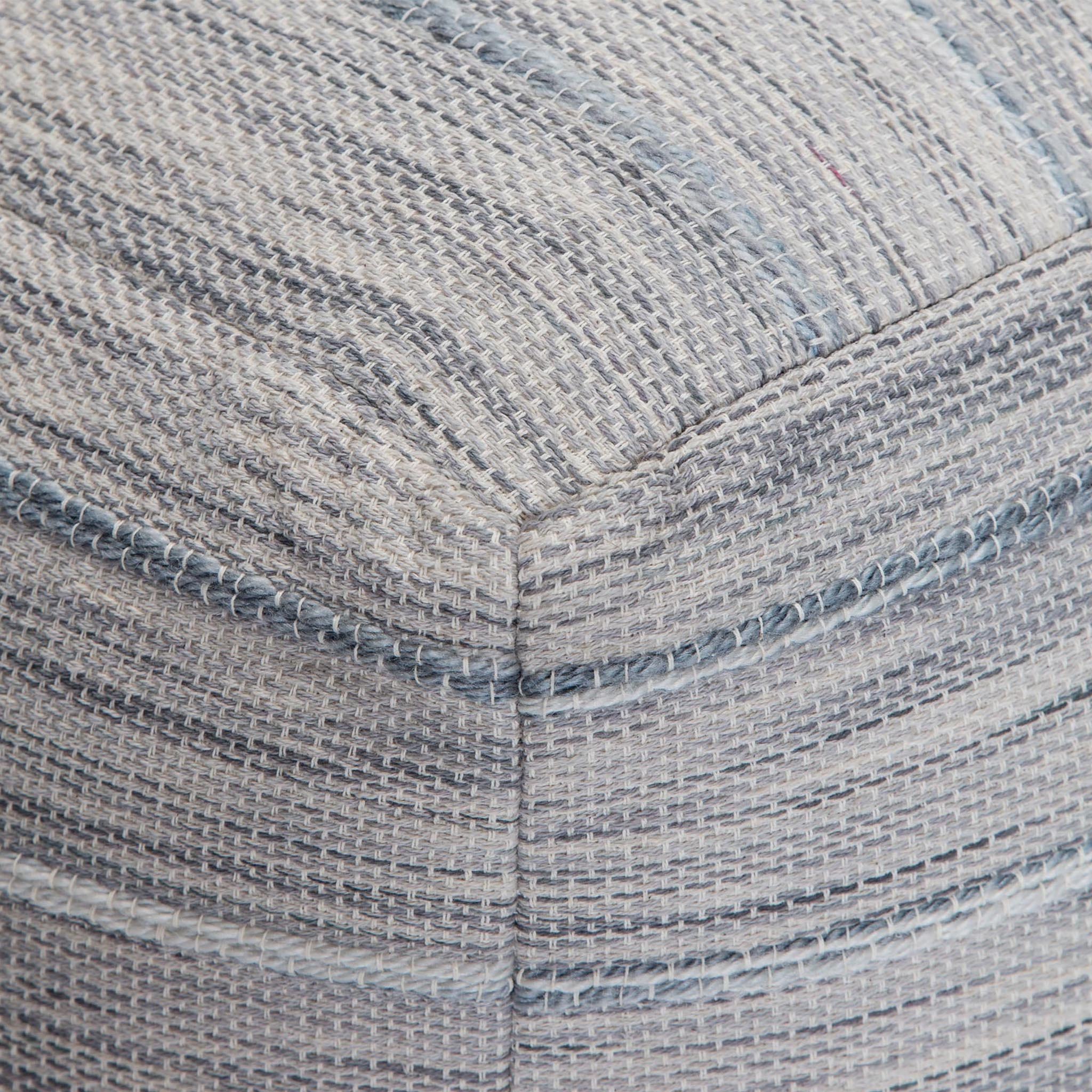 Joya Gray Pouf - Image 5