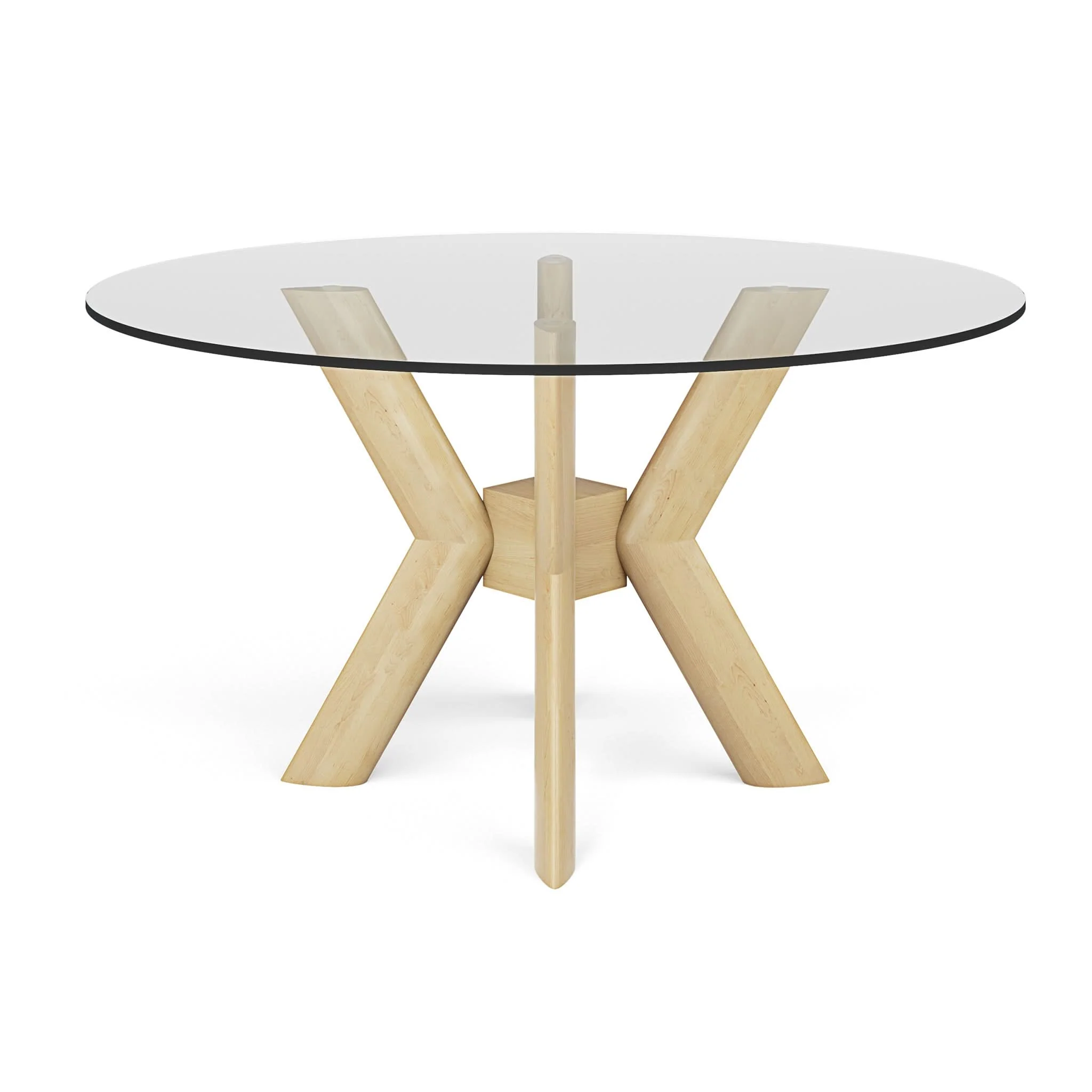 K-Base Glass Round Dining Table - Image 2