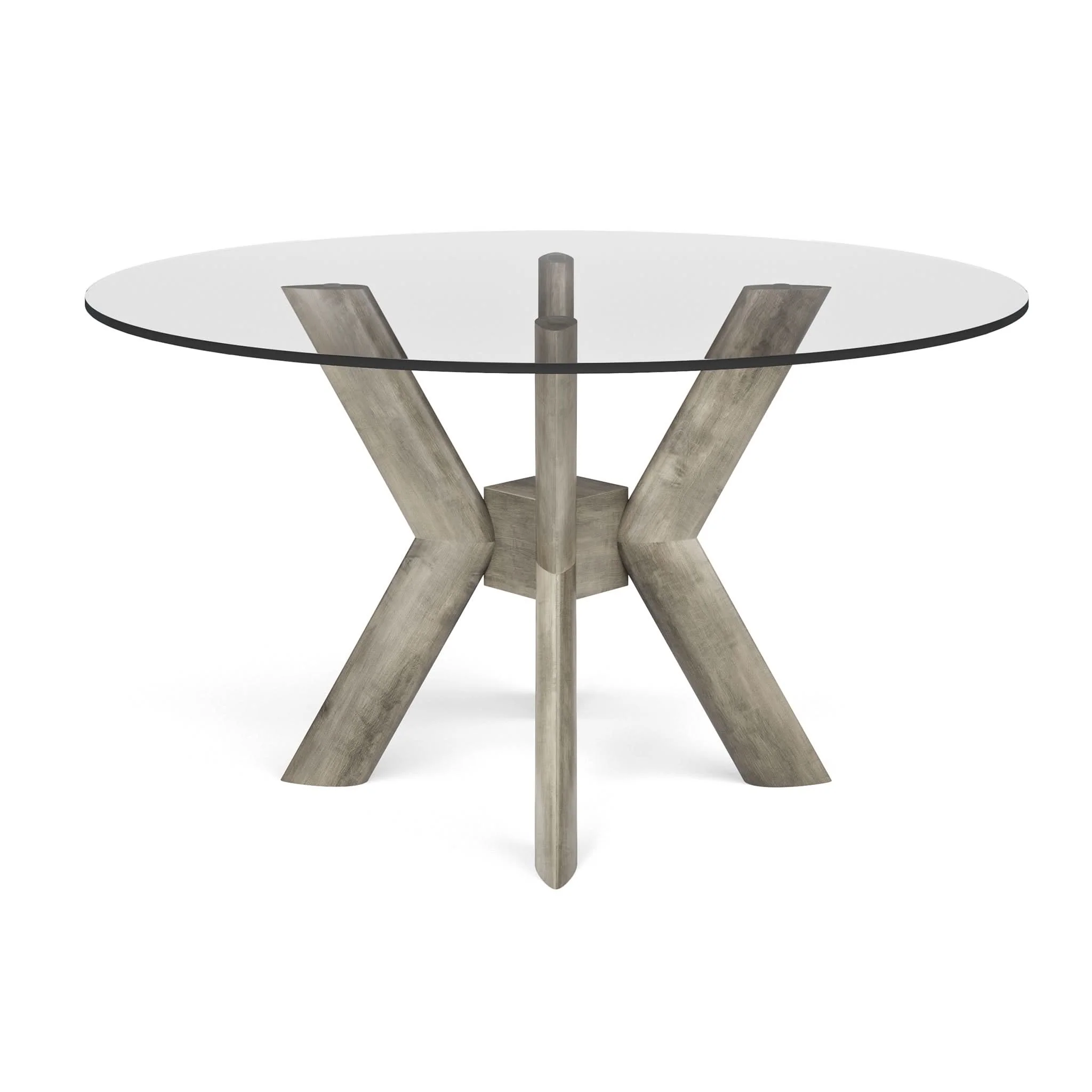 K-Base Glass Round Dining Table - Image 5