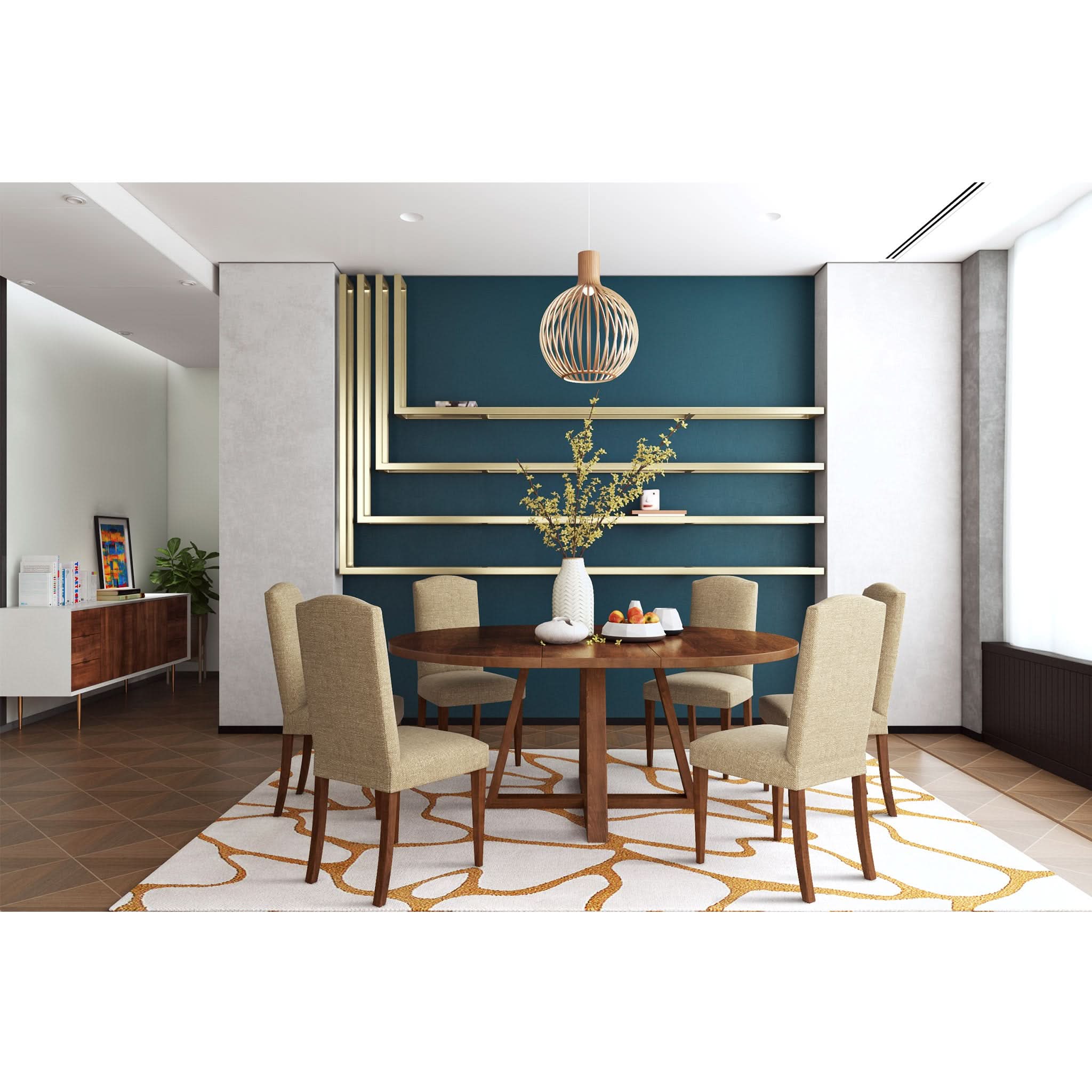 Kandace Extension Round Dining Table - Image 4