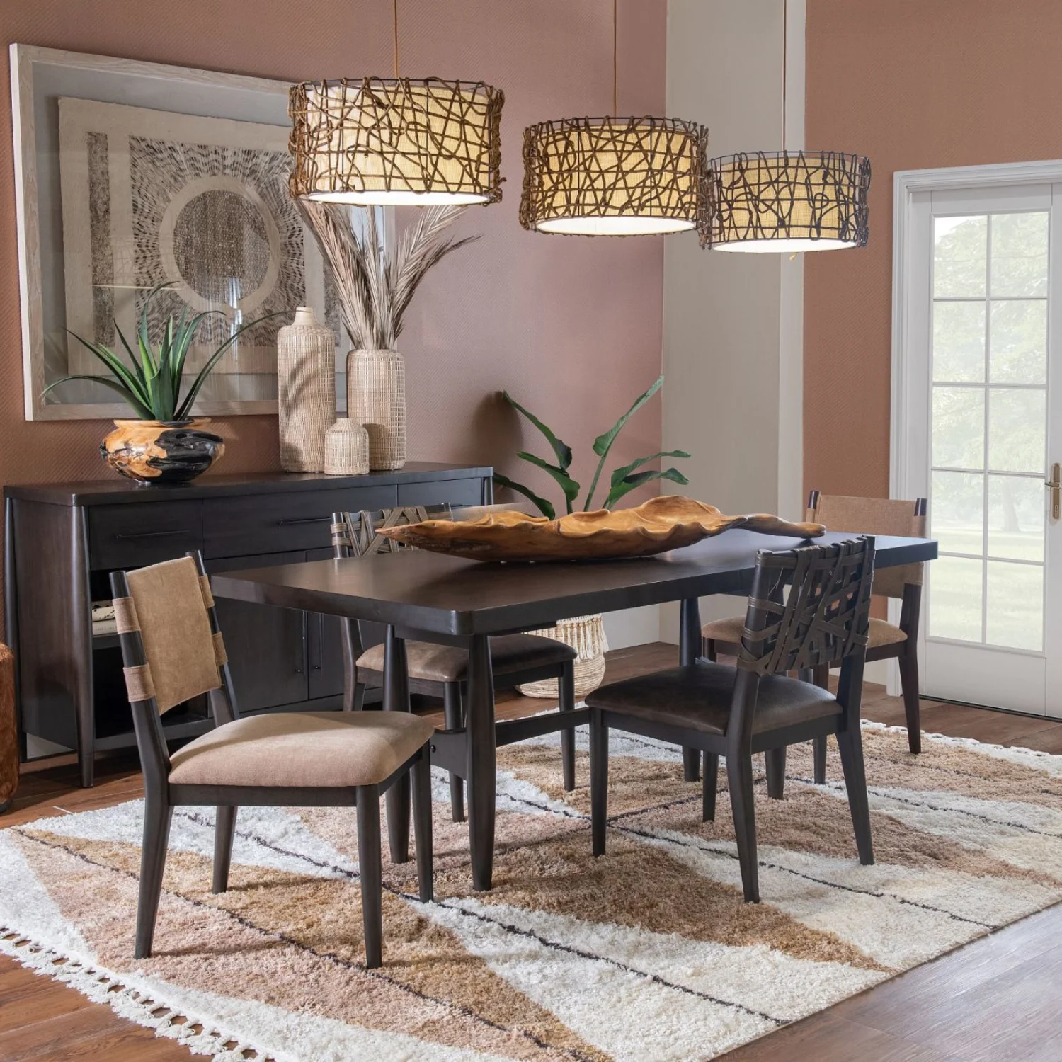 Koko Chenille Upholstered Dining Chair (Set of 2) - Image 4