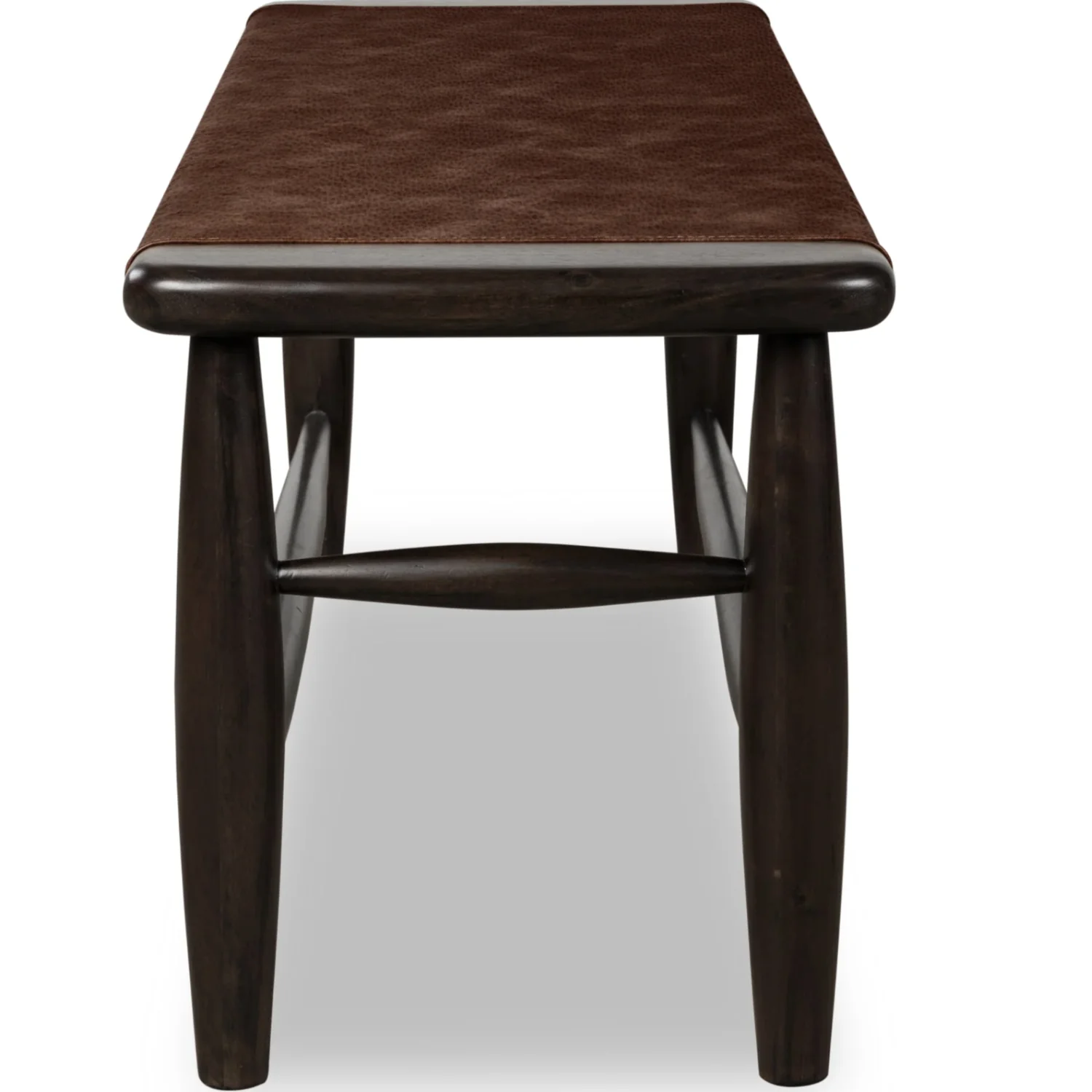 Koko Leather Upholstered Bench - Image 4