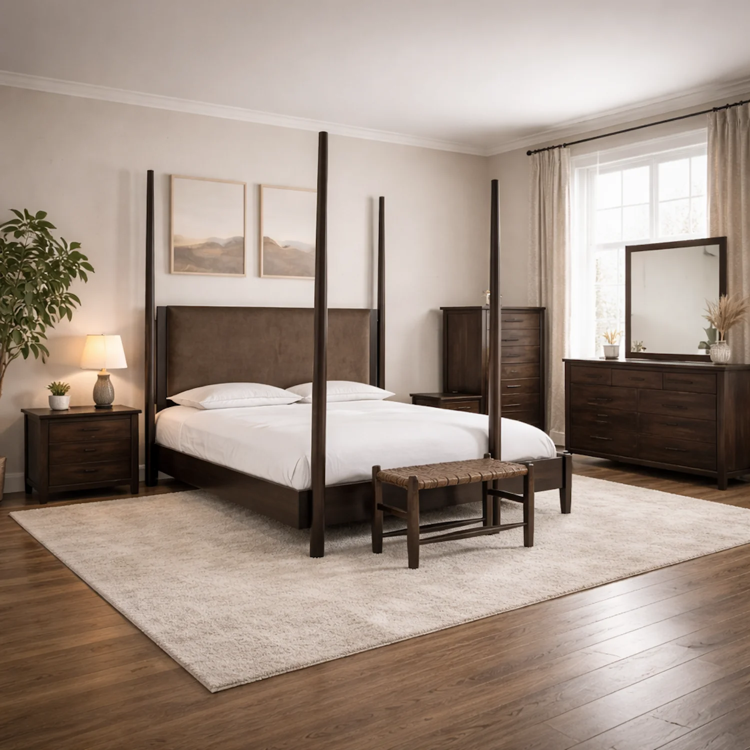 Koko Upholstered Poster Bed - Image 3
