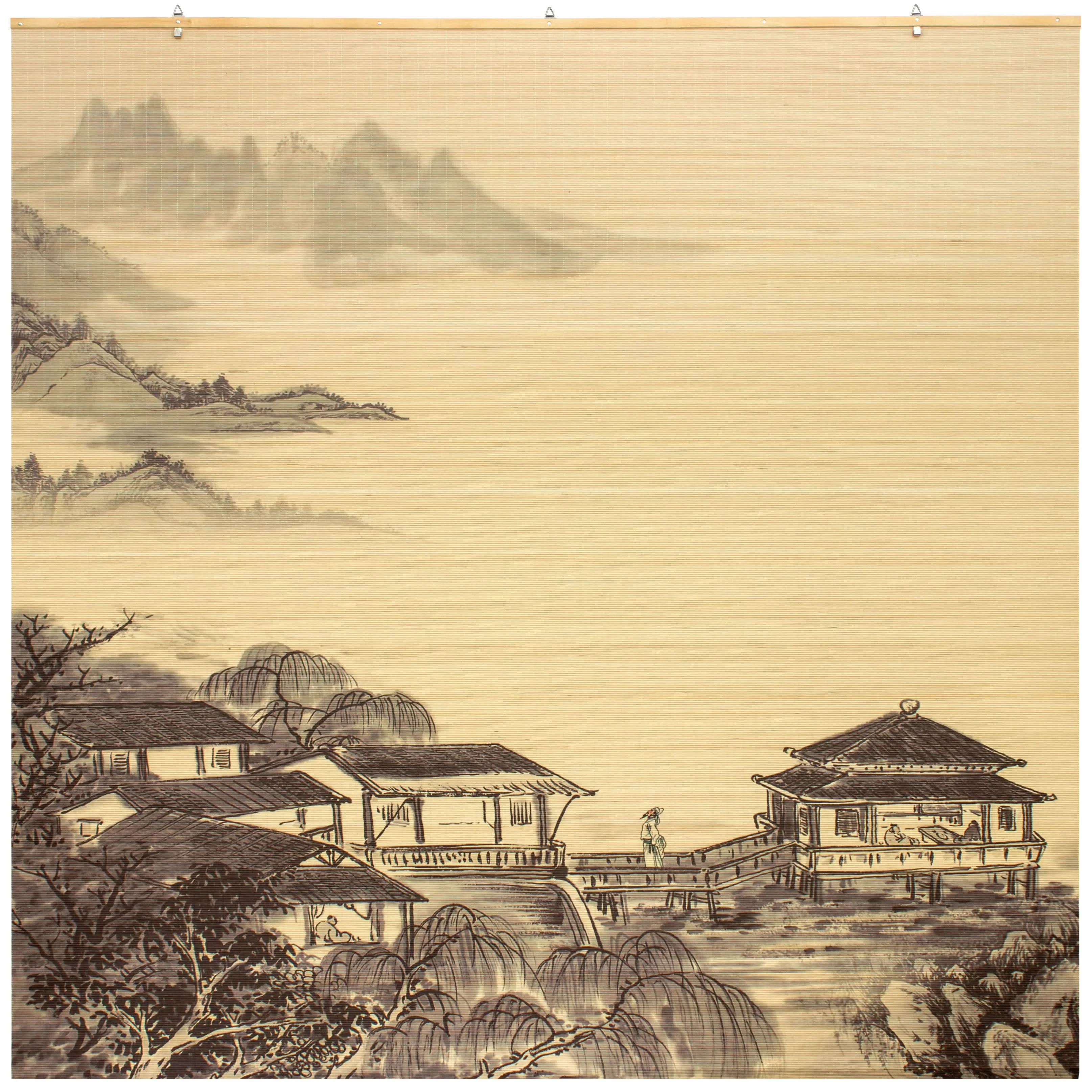 Landscape Bamboo Window Shade Blind - Image 2