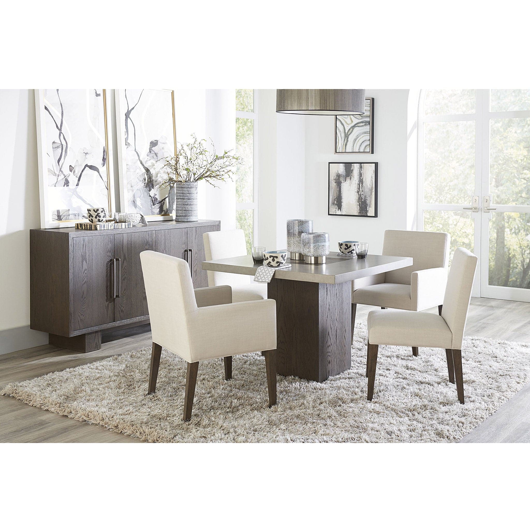 Modesto Upholstered Arm Chair (Set of 2) - Image 6