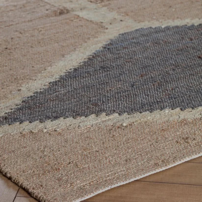 Mountains of the Moon Natural Gray & Ivory Jute Area Rug - Image 6