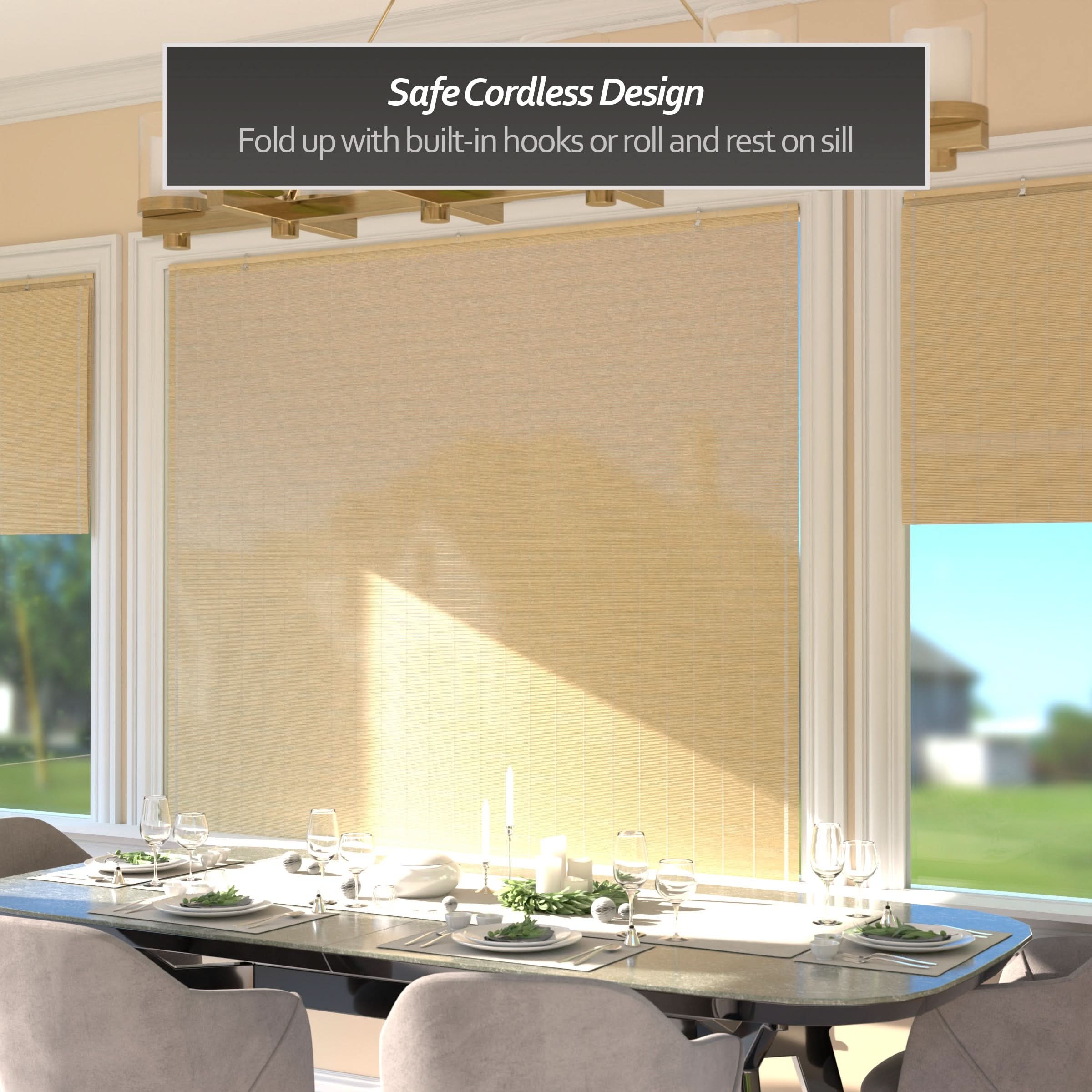 Natural Matchstick Cordless Bamboo Window Shade - Image 22