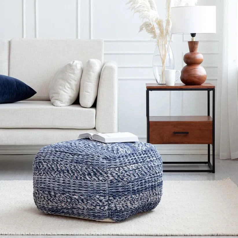 Navy Gravy Pouf - Image 4