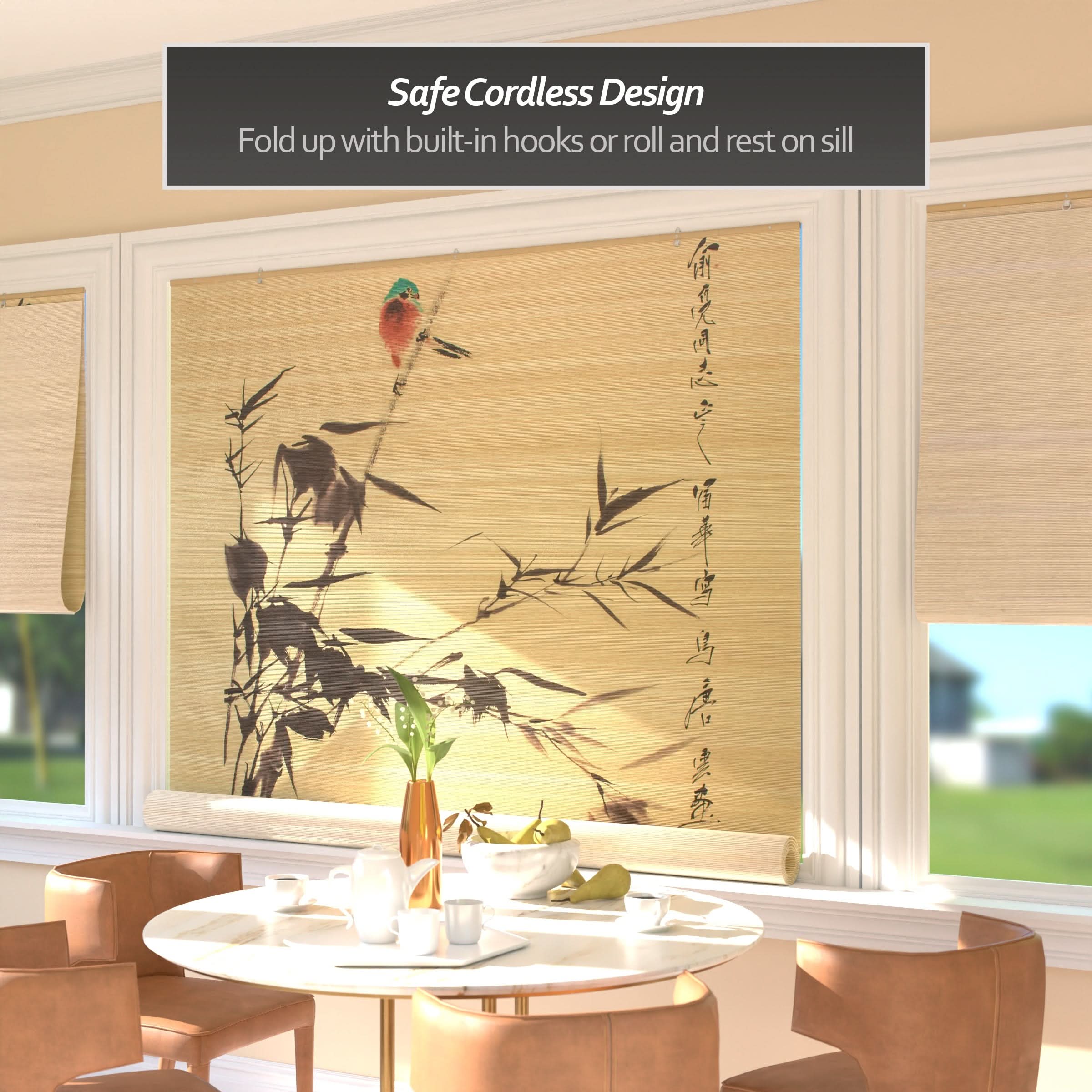 Nesting Birds Bamboo Window Shade Blind - Image 7
