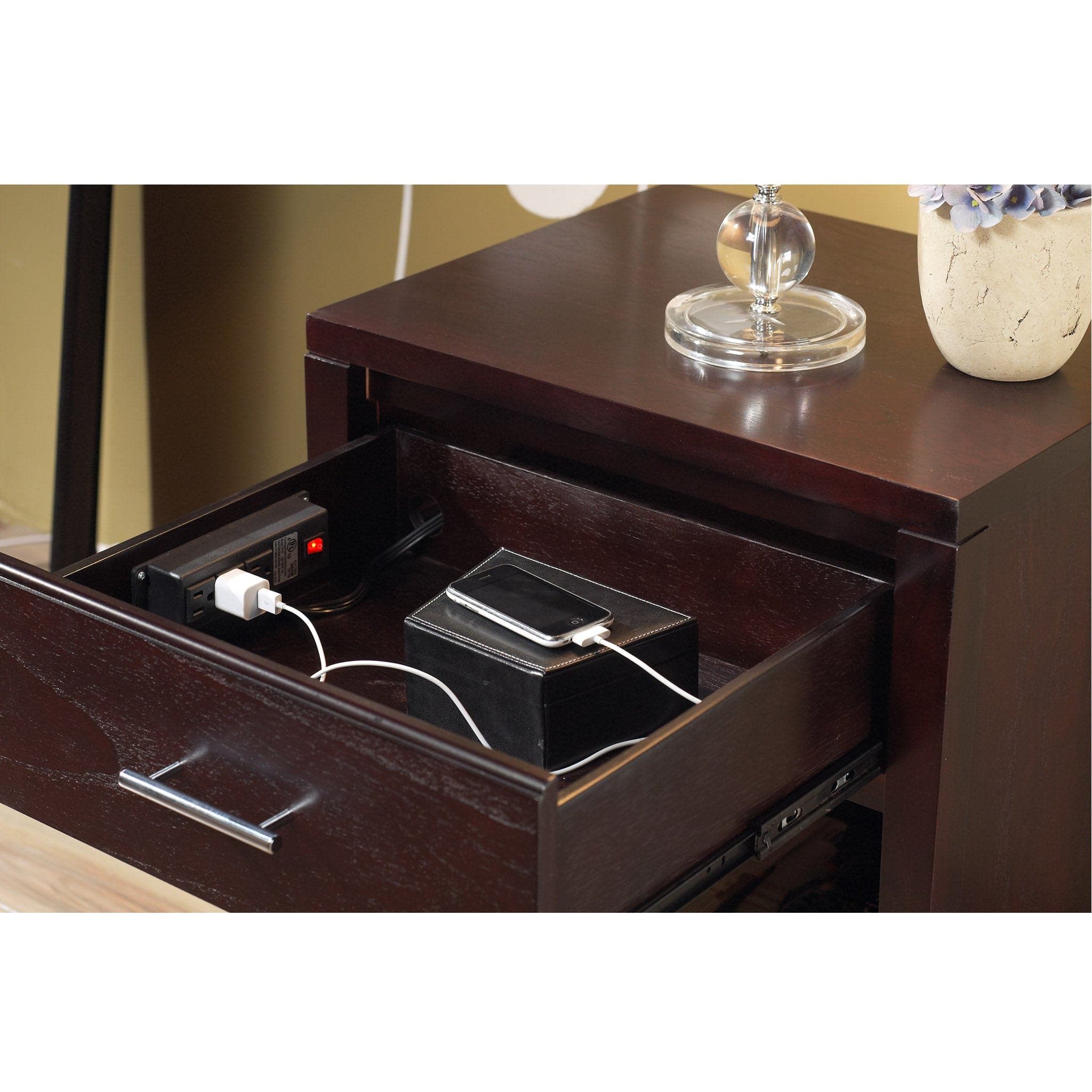 Nevis Nightstand with Power Outlet - Image 2