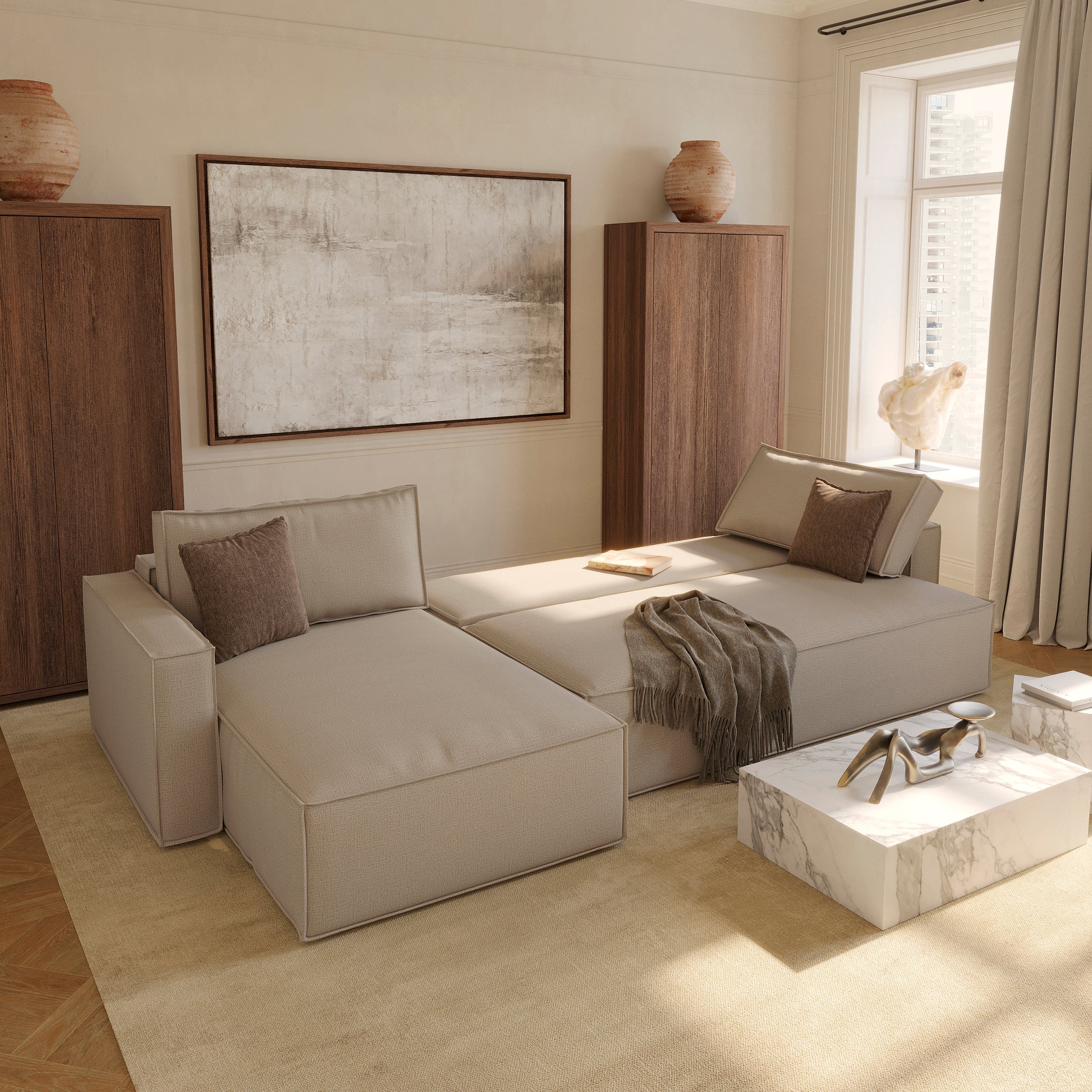 Newilla Sofa Bed With Lounger - Image 21