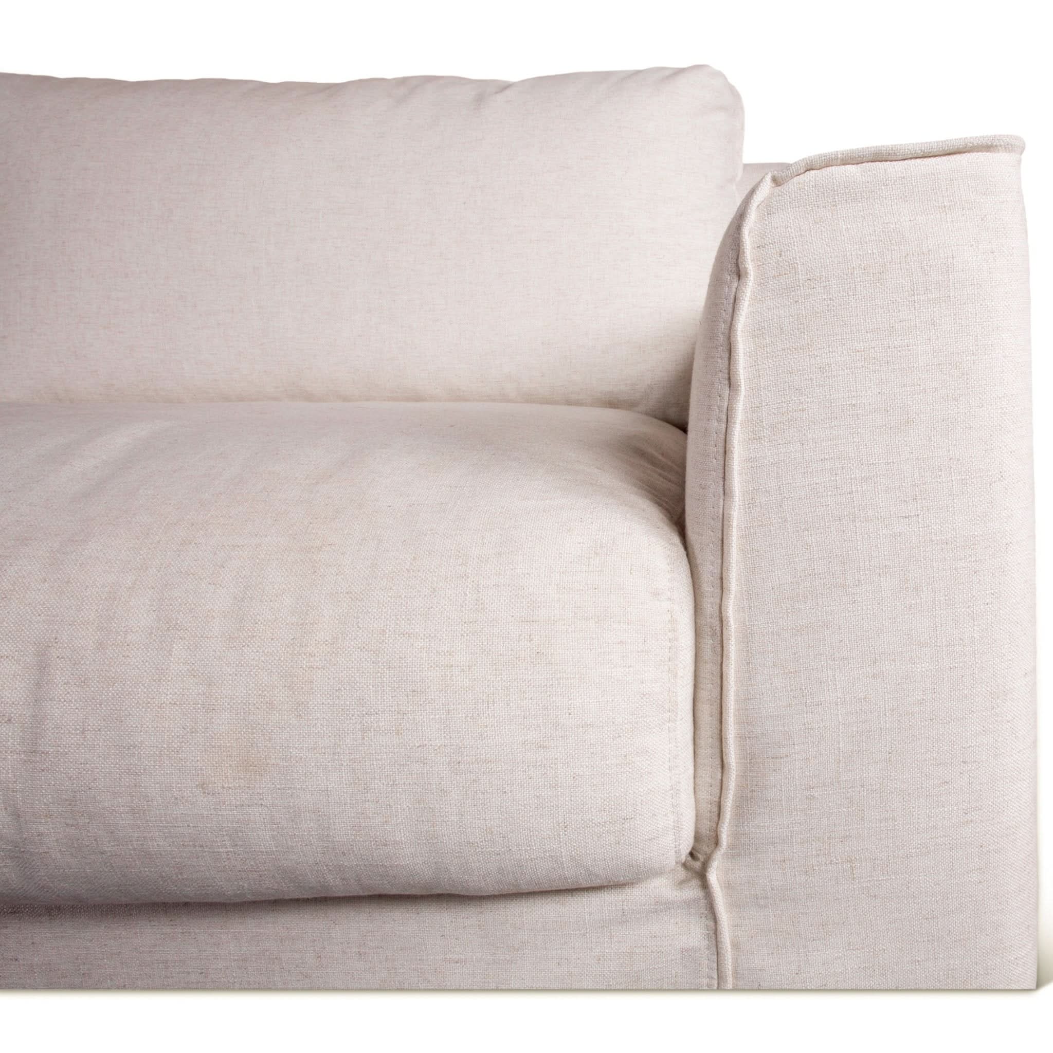 Oliver White Linen Slipcover Sofa - Image 9