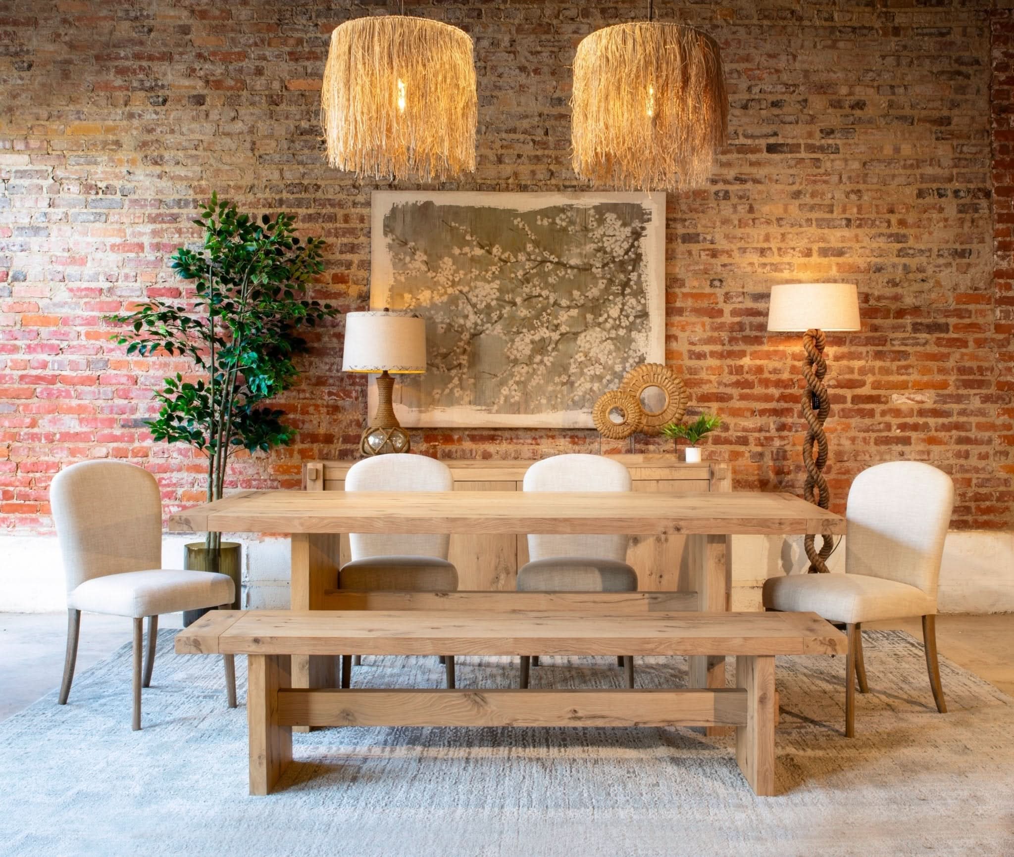 Olivia Casual Beige Linen Dining Chair - Image 5