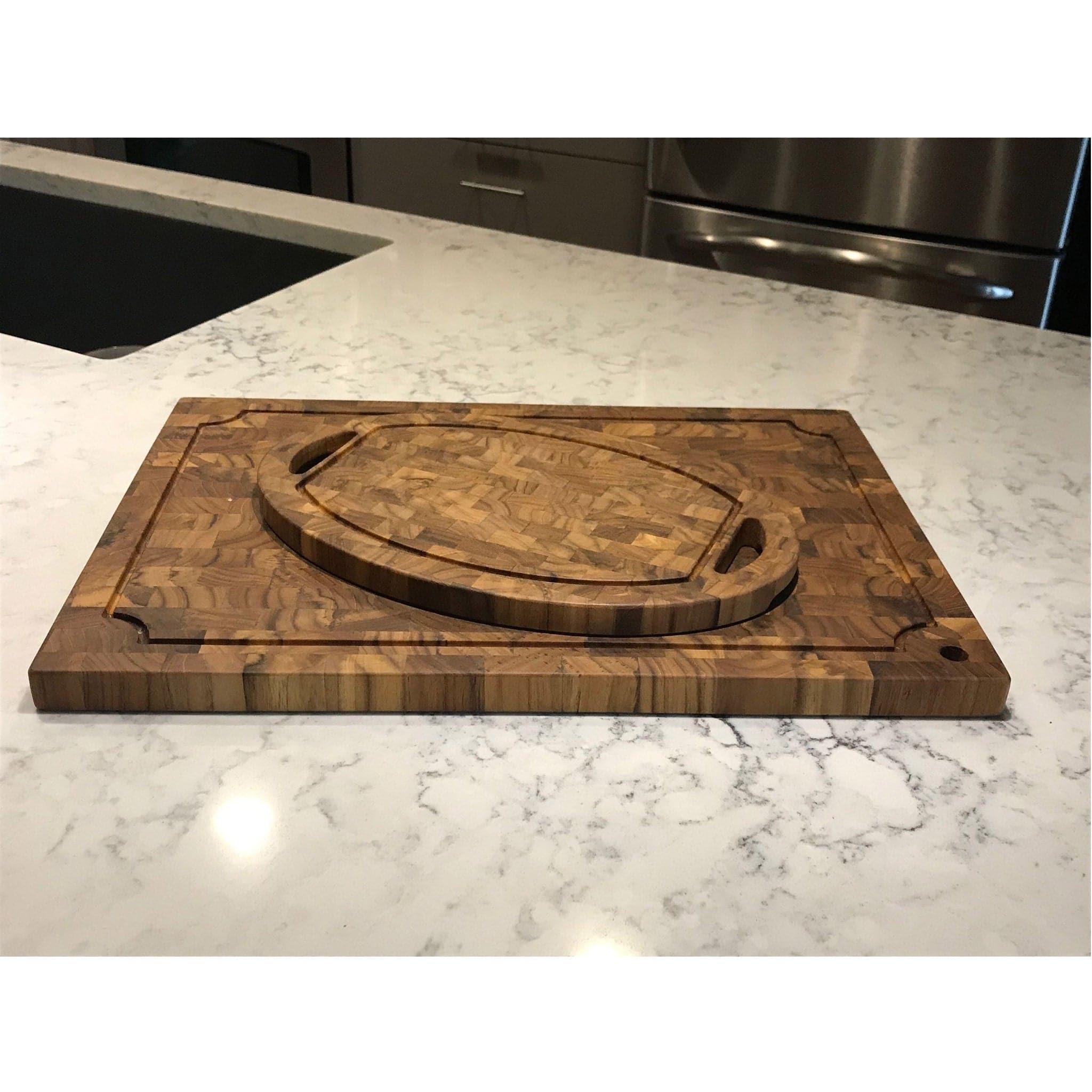 Oval Teak Cutting Board - Image 3