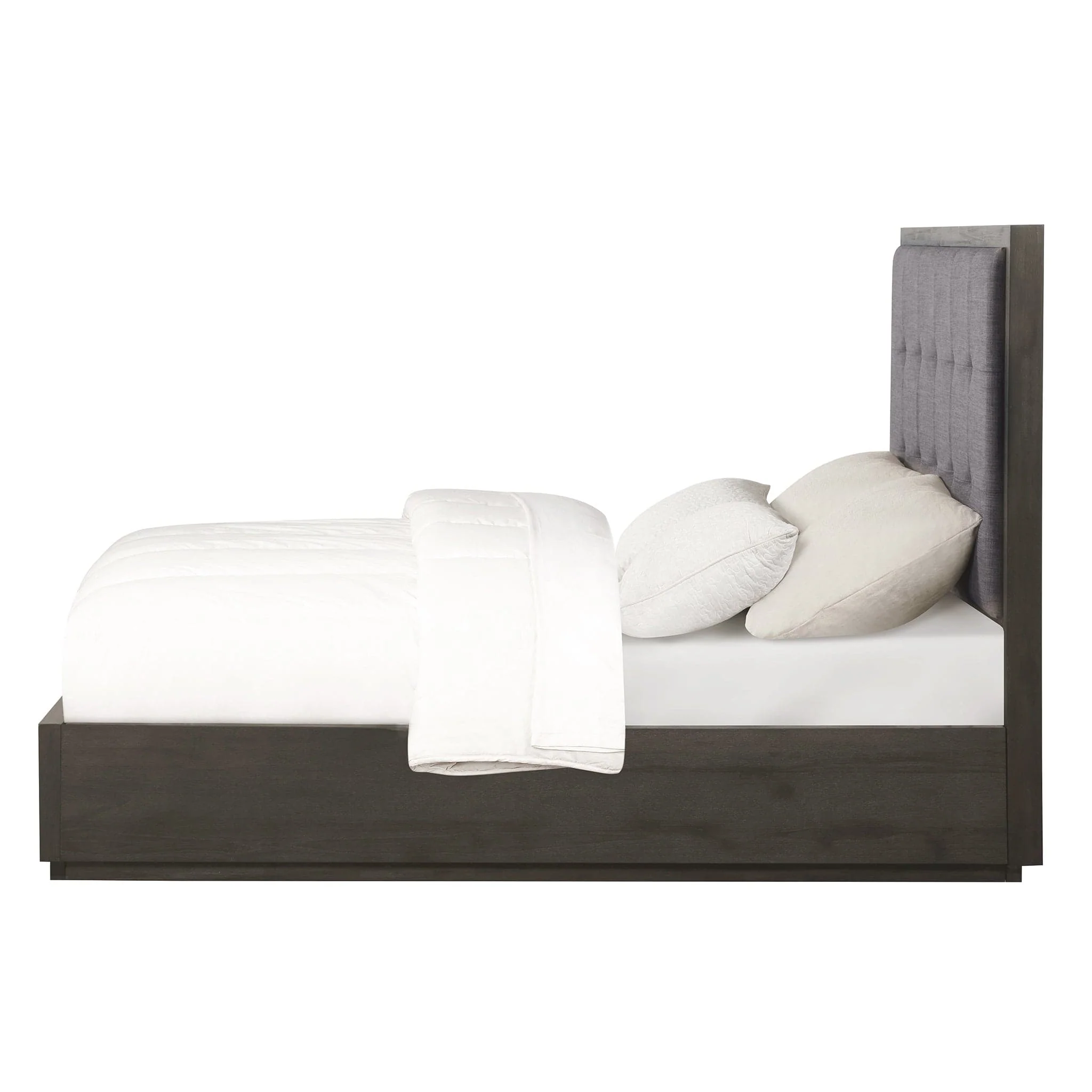 Oxford Upholstered Platform Storage Bed with Footboard Storage - Image 13
