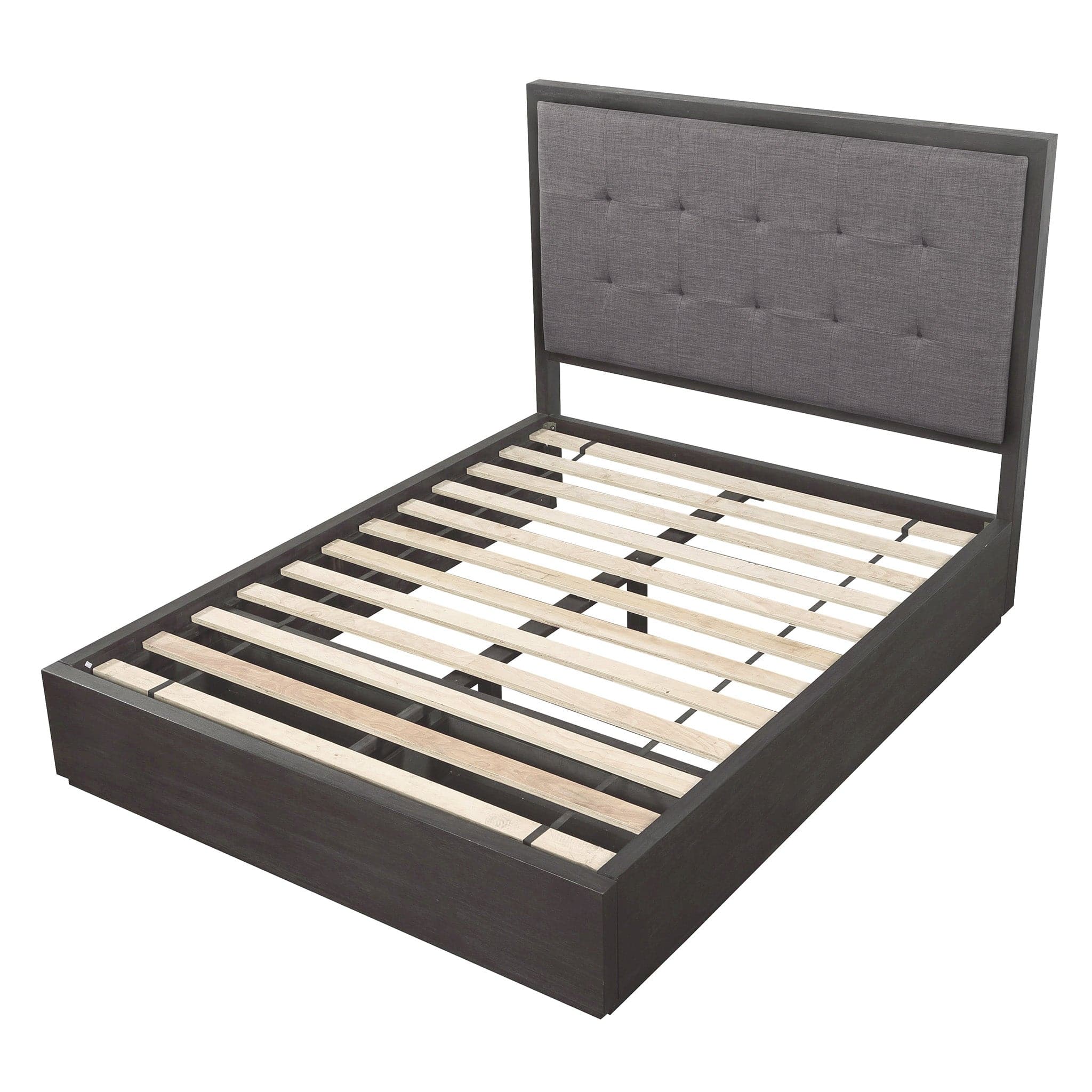 Oxford Upholstered Platform Storage Bed with Footboard Storage - Image 14
