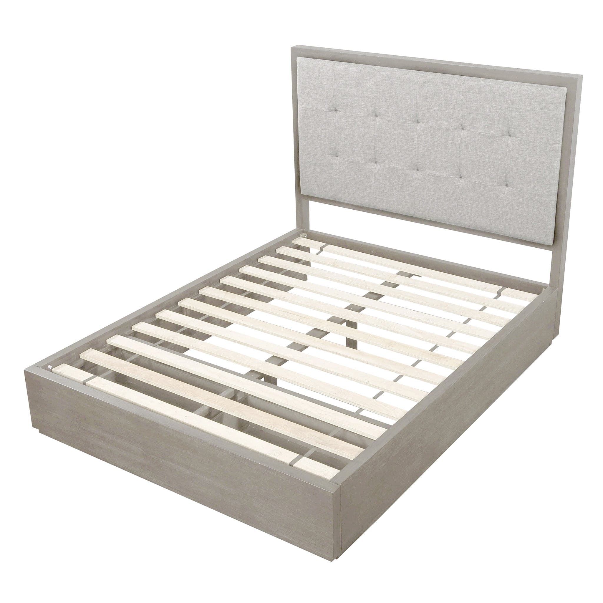 Oxford Upholstered Platform Storage Bed with Footboard Storage - Image 16
