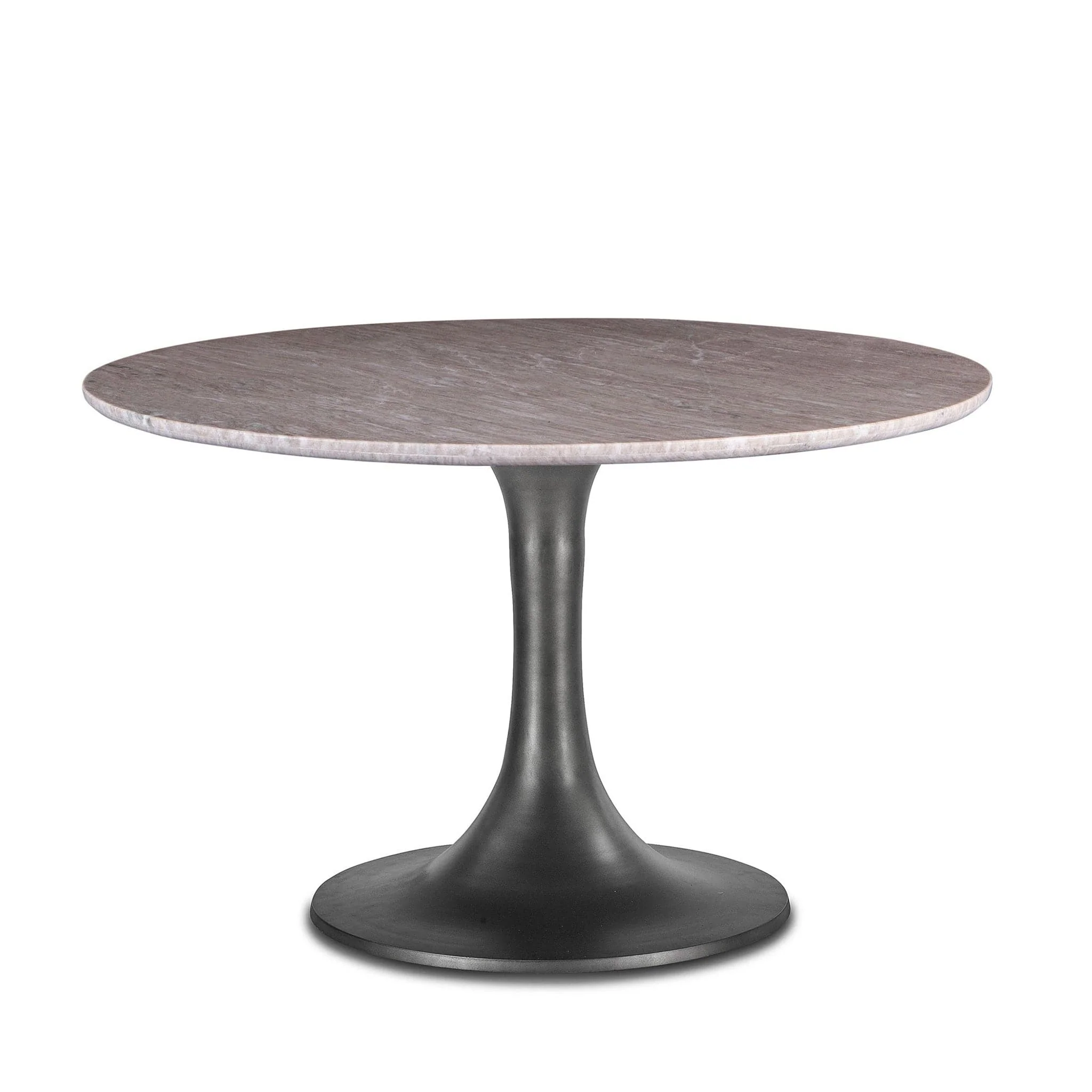 Palm Desert Dining Table with Brushed Steel Tulip Base - Image 2