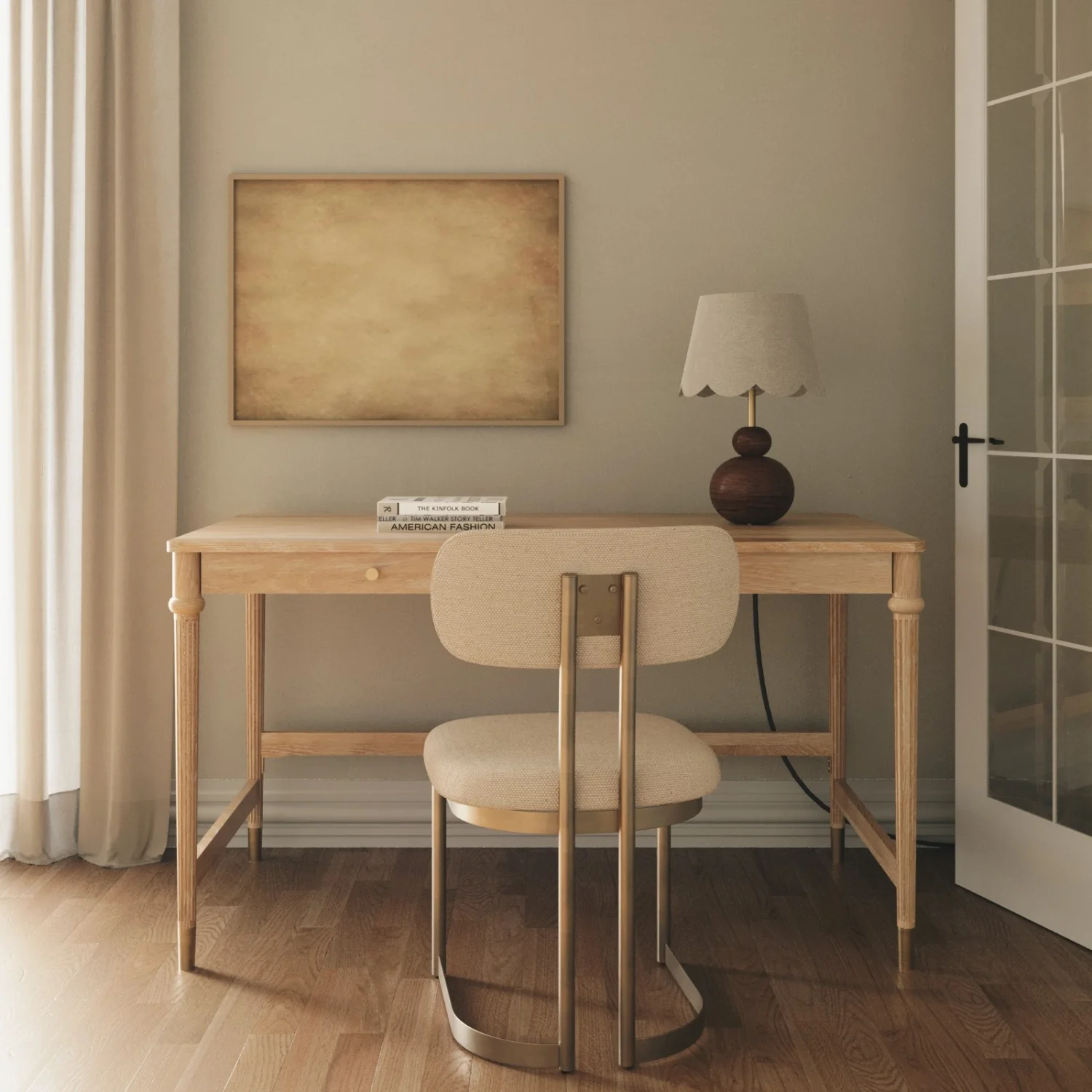 Pietro Oak Desk - Image 3