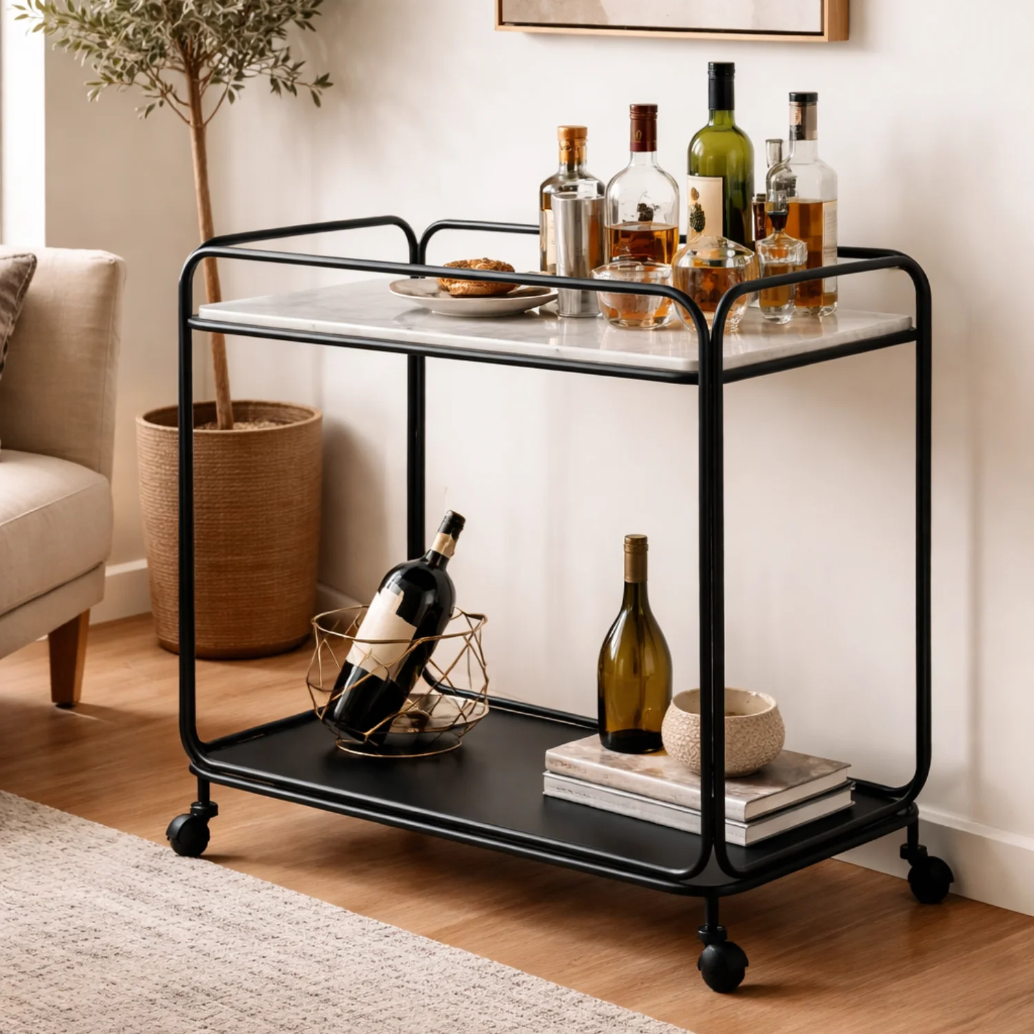 Radius Bar Cart - Image 3