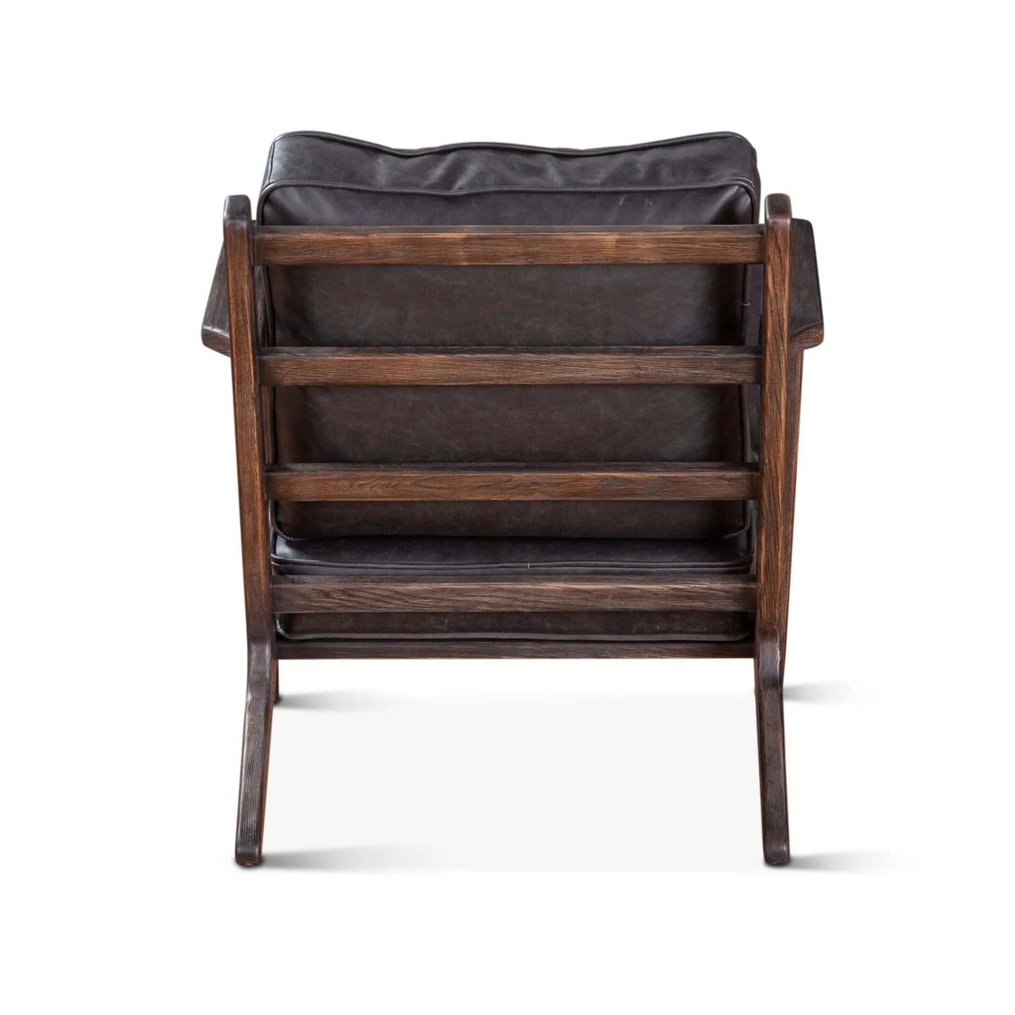 Robert Modern Black Leather Arm Chair - Image 7