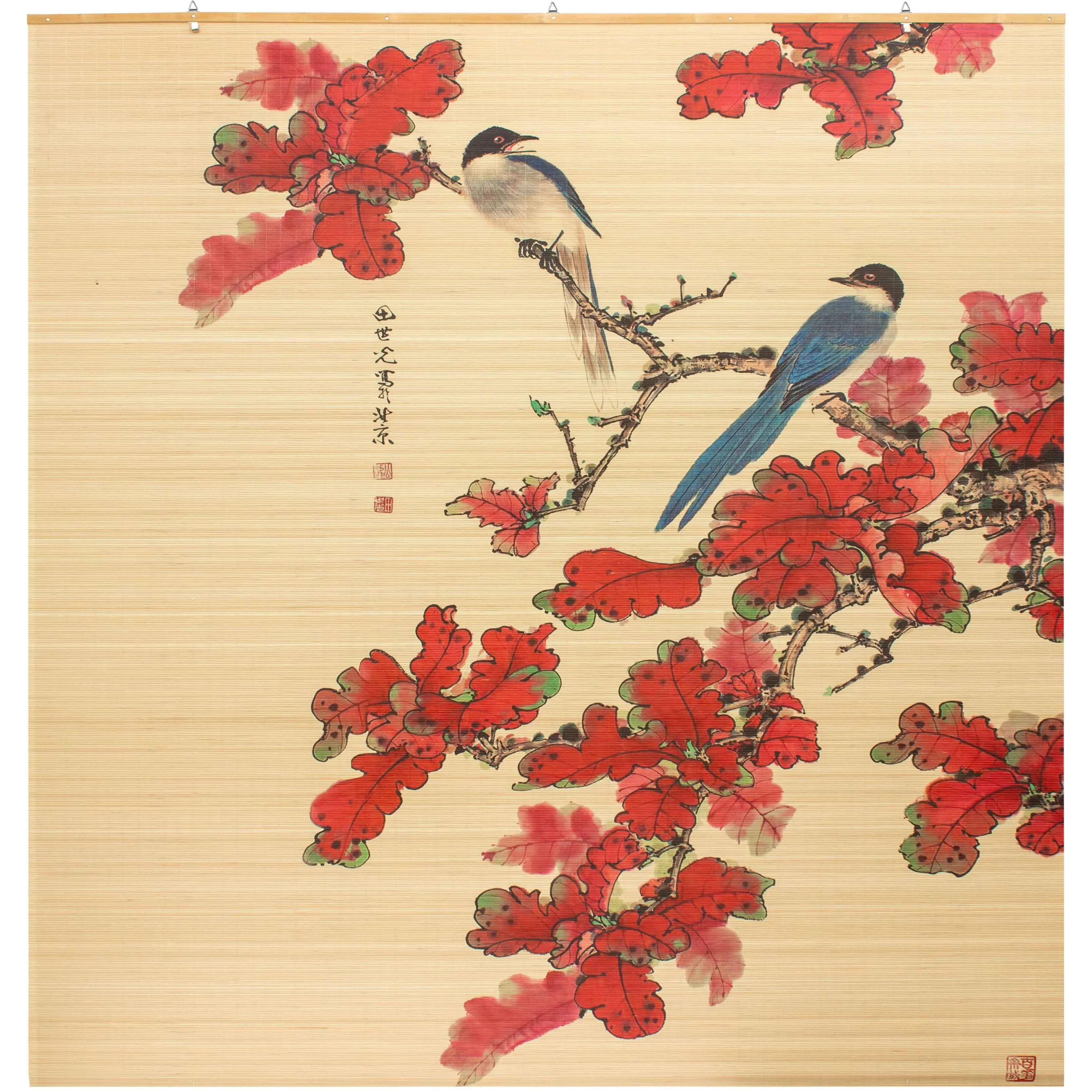Roosting Bird Bamboo Window Shade Blind - Image 2