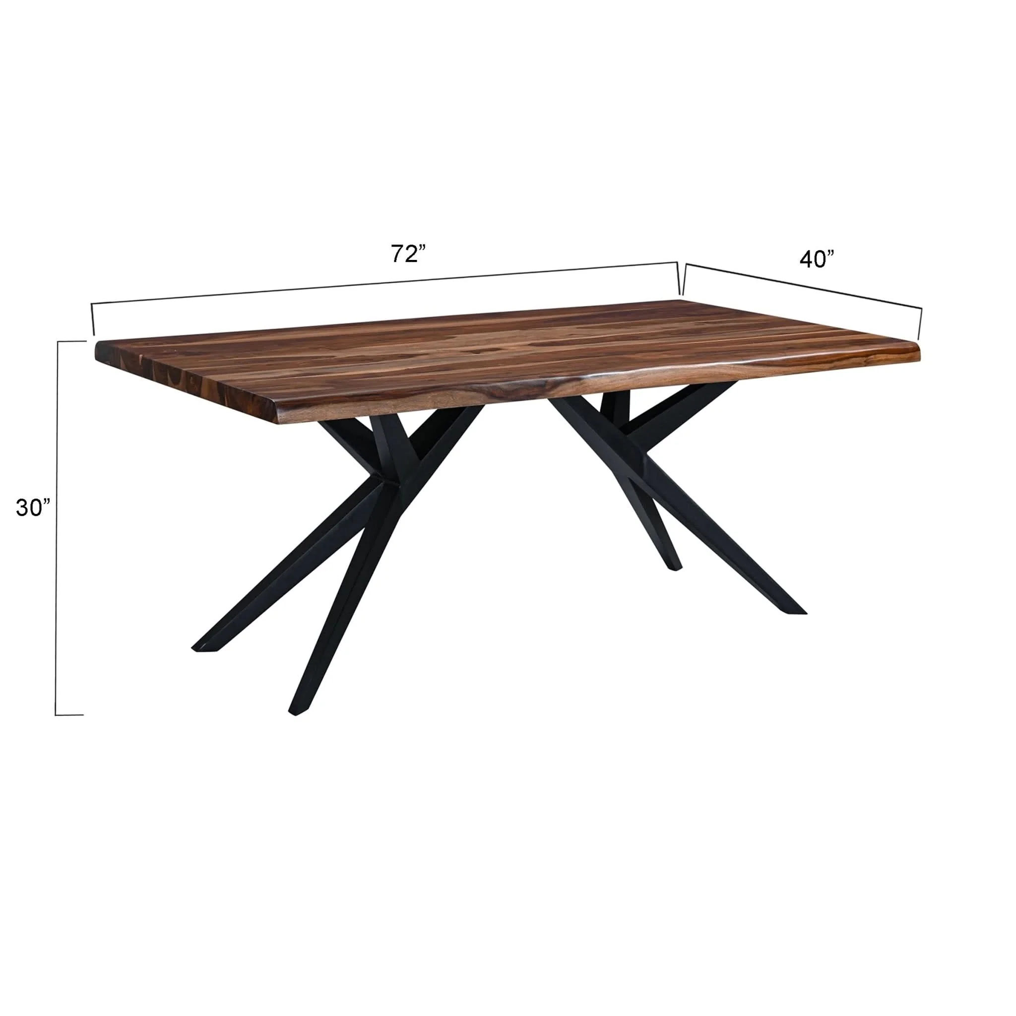 Rosewood Live Edge Dining Table - Image 6