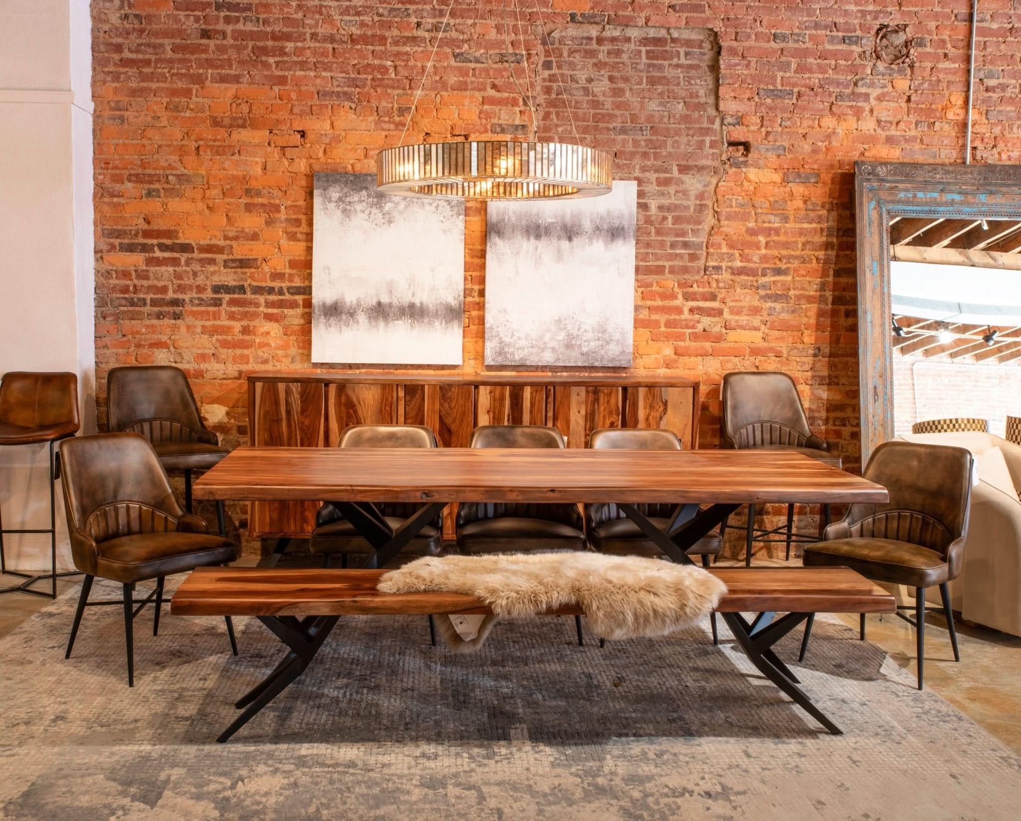 Rosewood Live Edge Long Bench - Image 3