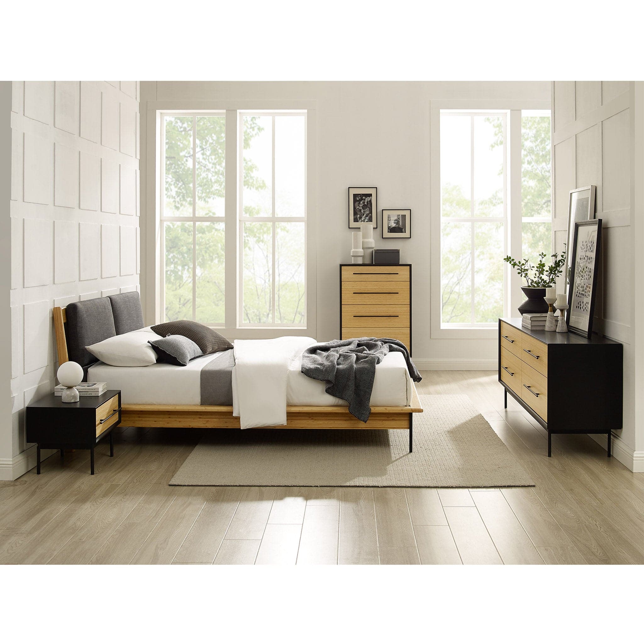 Santa Cruz Platform Bed with Fabric - Image 6