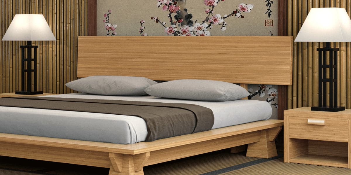 Takuma Japanese Platform Bed Headboard - Image 8