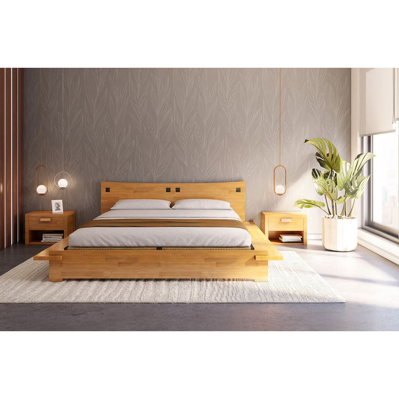 Tomaru Japanese Style Platform Bed - Image 3