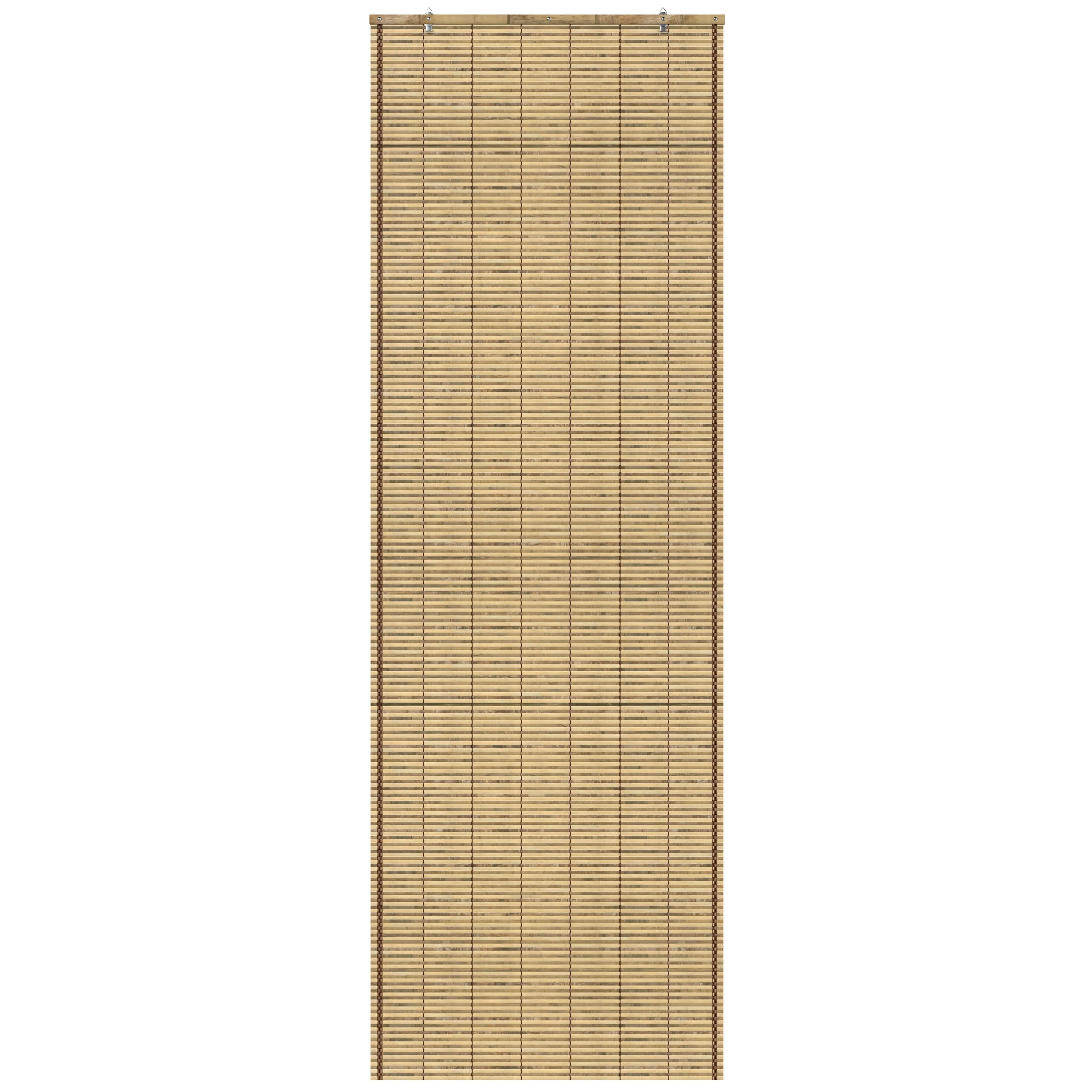 Tortoise Burnt Bamboo Cordless Window Shade