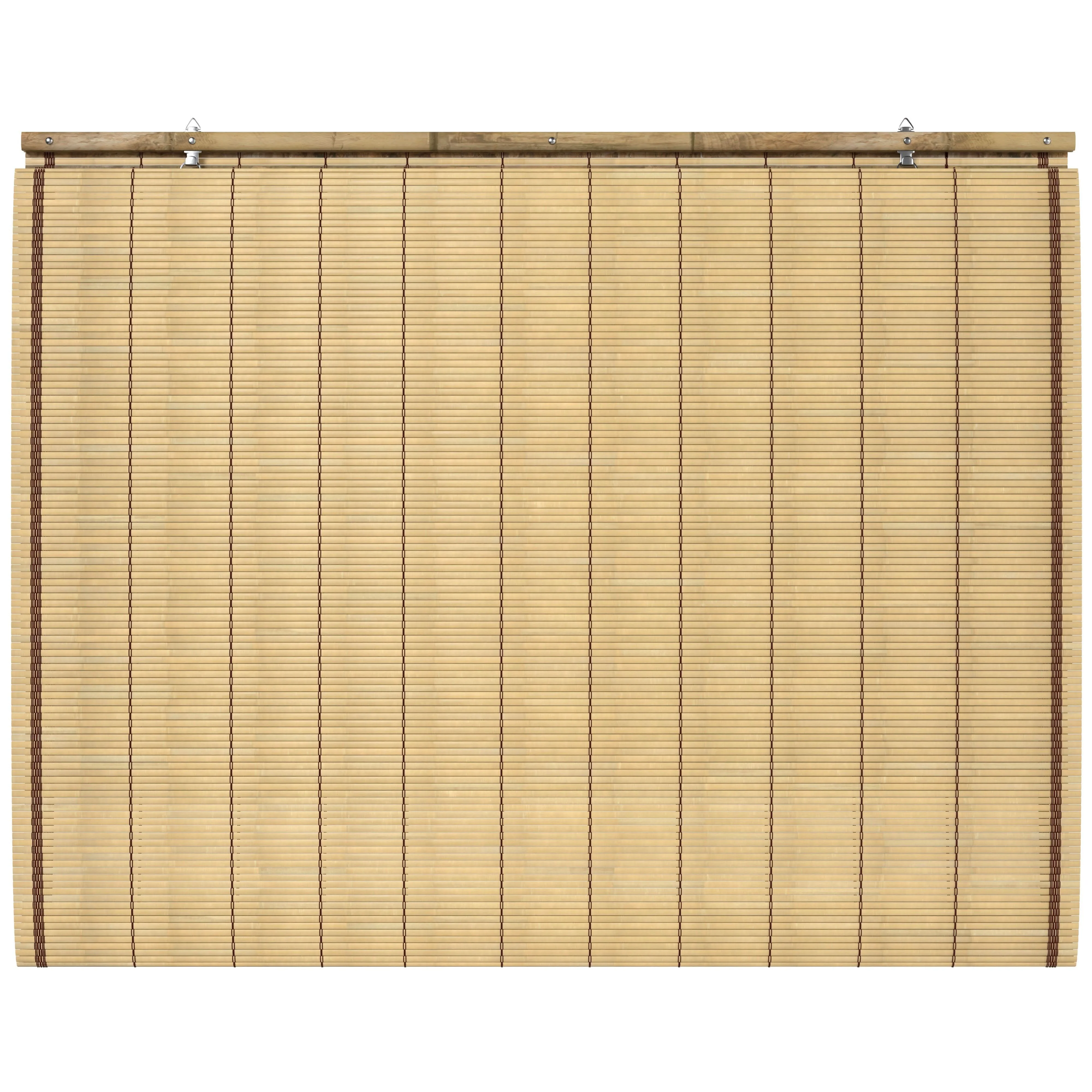 Tortoise Burnt Bamboo Cordless Window Shade - Image 15