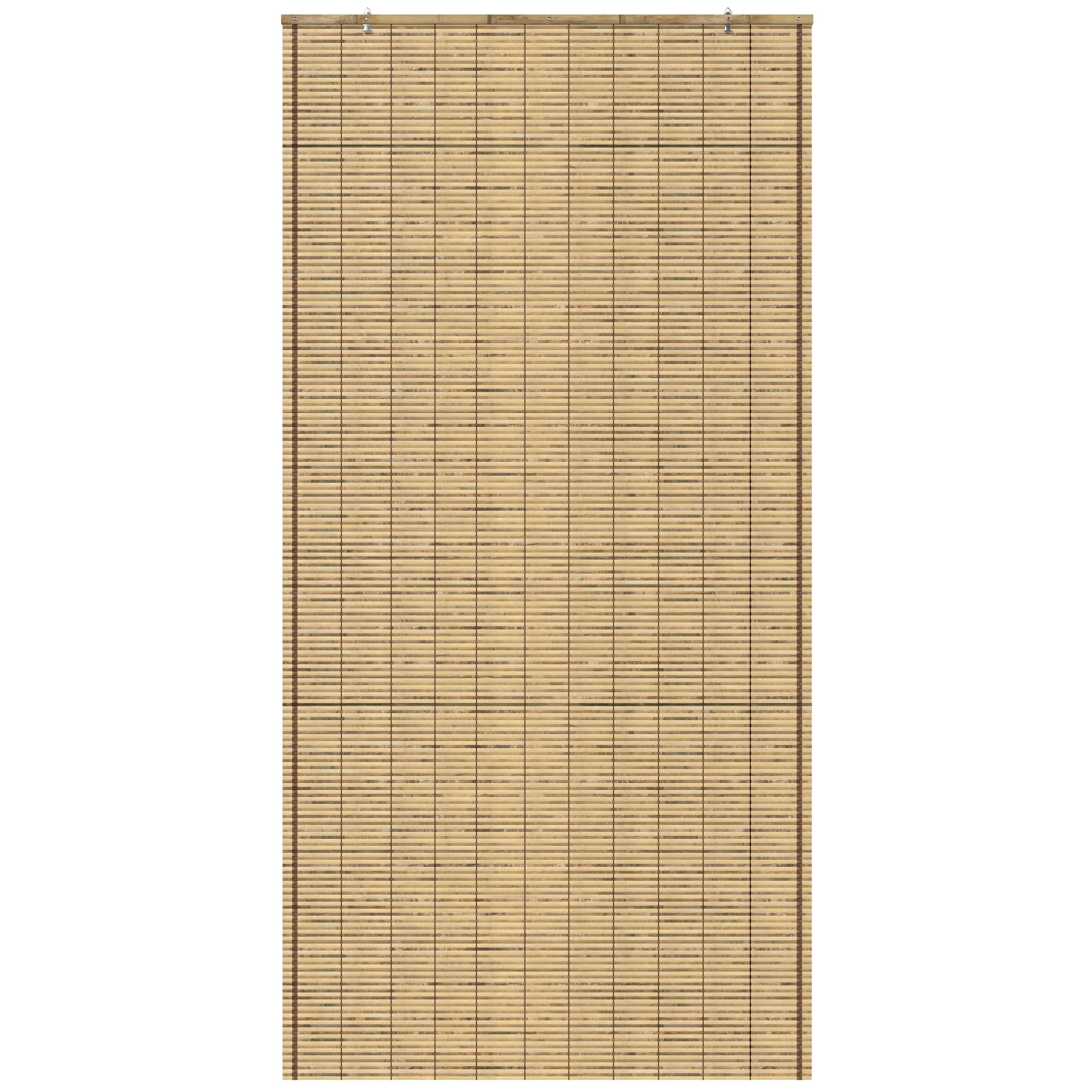 Tortoise Burnt Bamboo Cordless Window Shade - Image 2