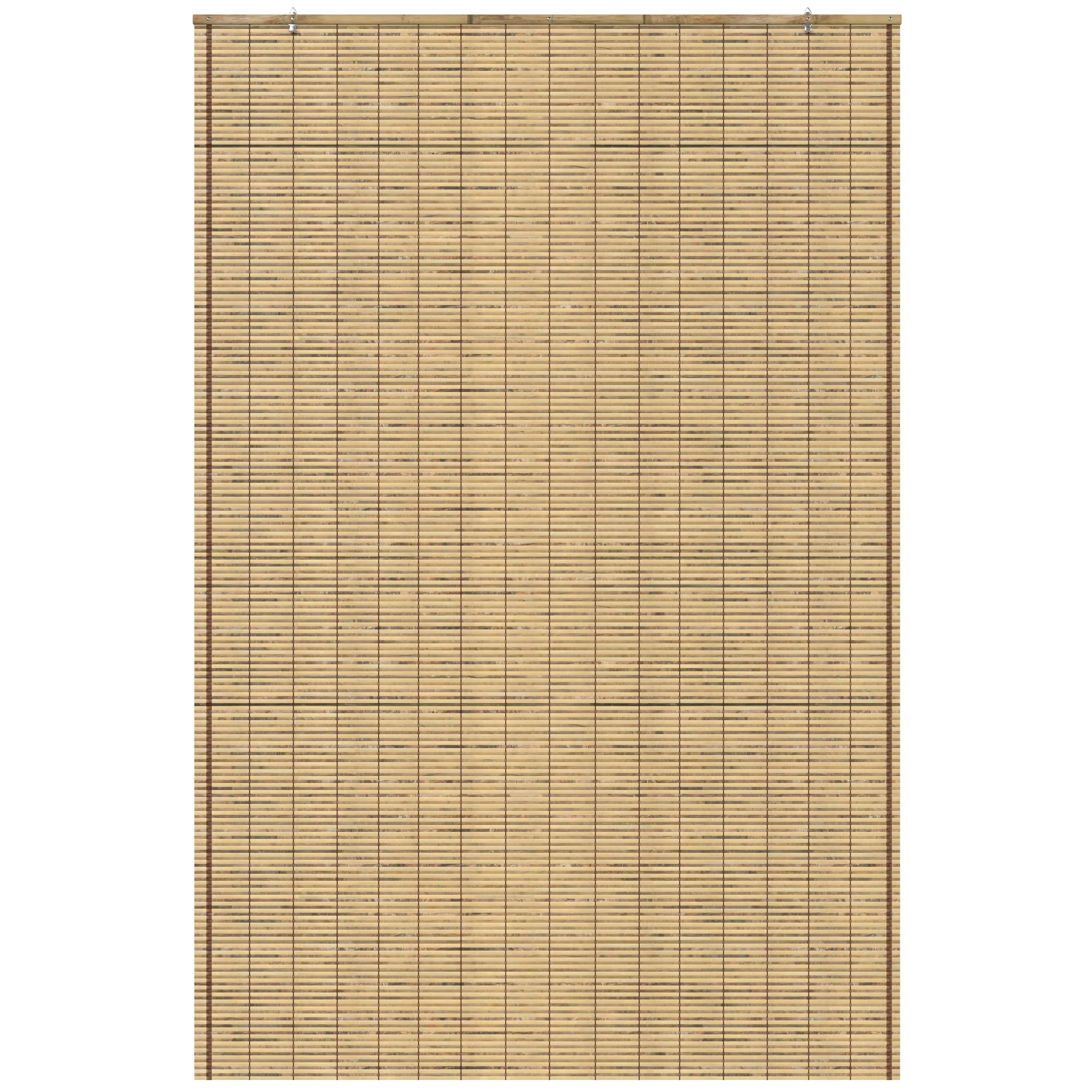 Tortoise Burnt Bamboo Cordless Window Shade - Image 3