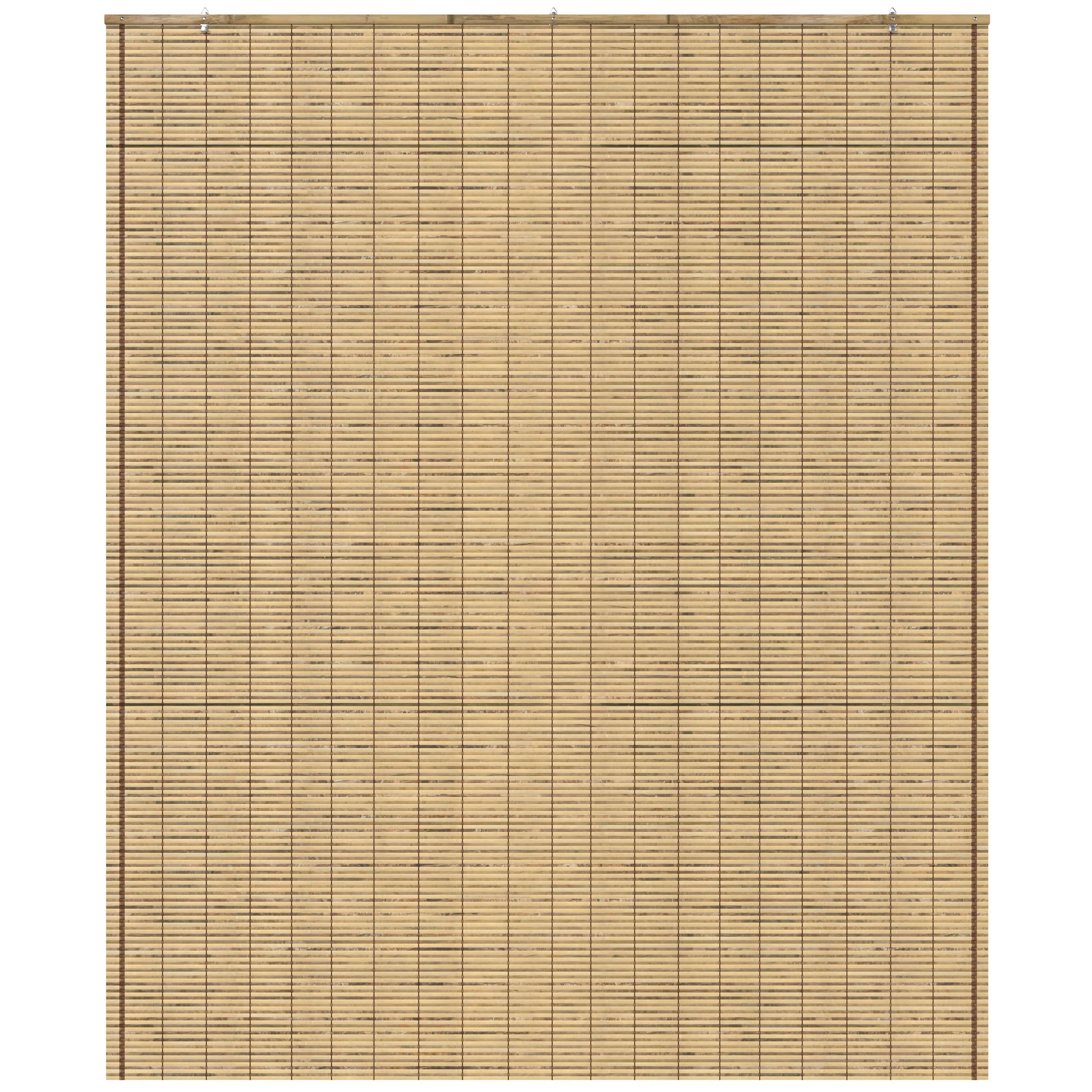 Tortoise Burnt Bamboo Cordless Window Shade - Image 4