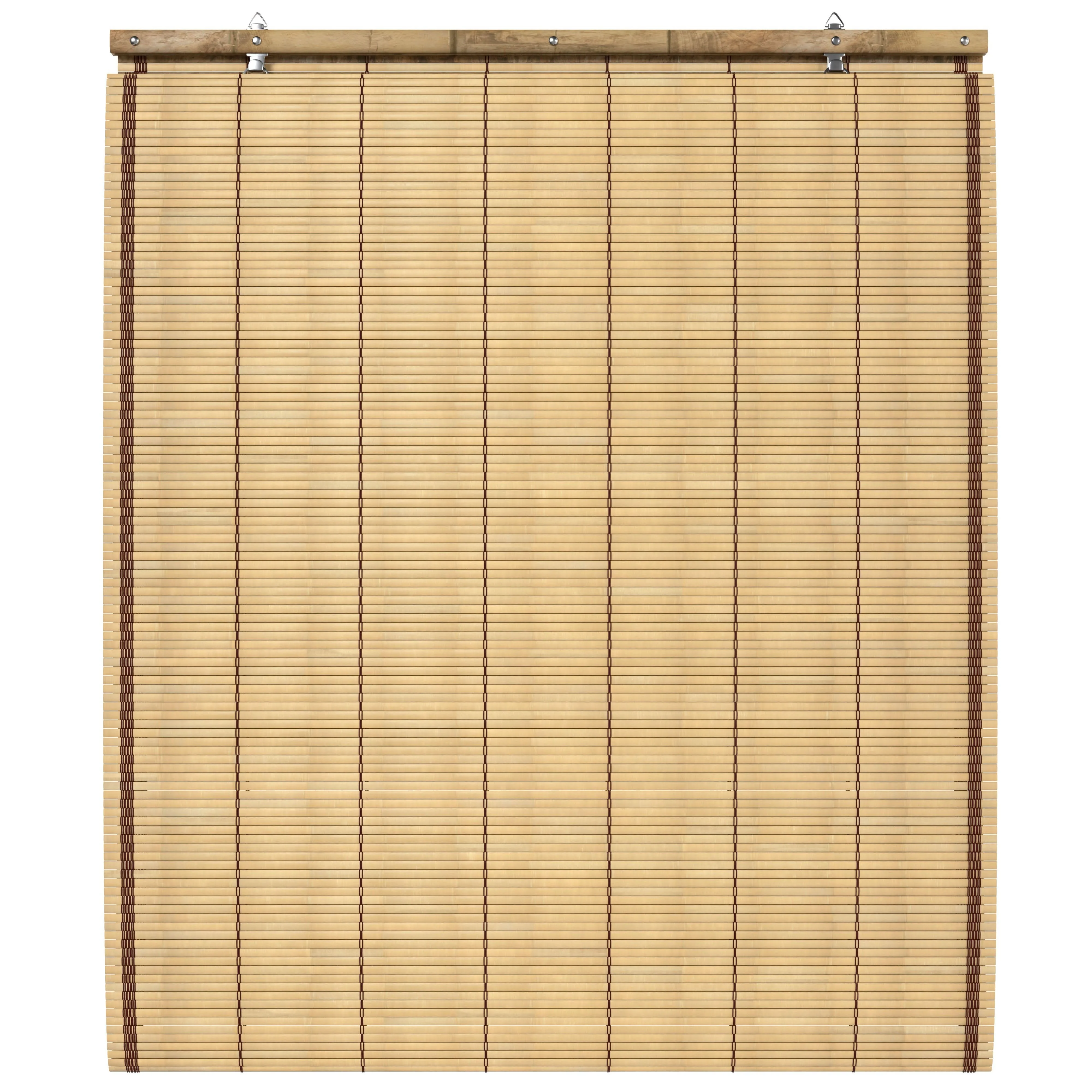 Tortoise Burnt Bamboo Cordless Window Shade - Image 9