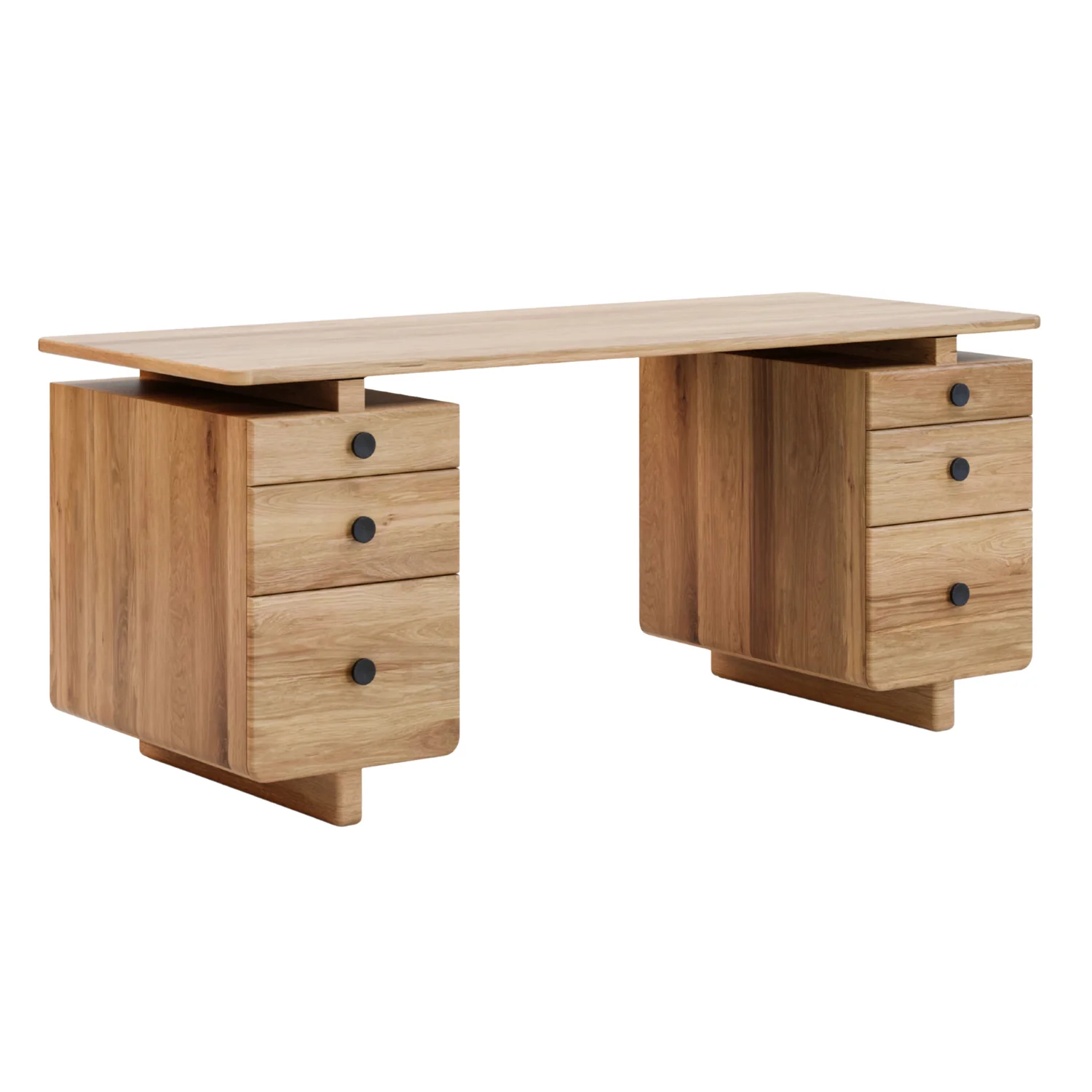 Valeria Oak Desk - Image 2