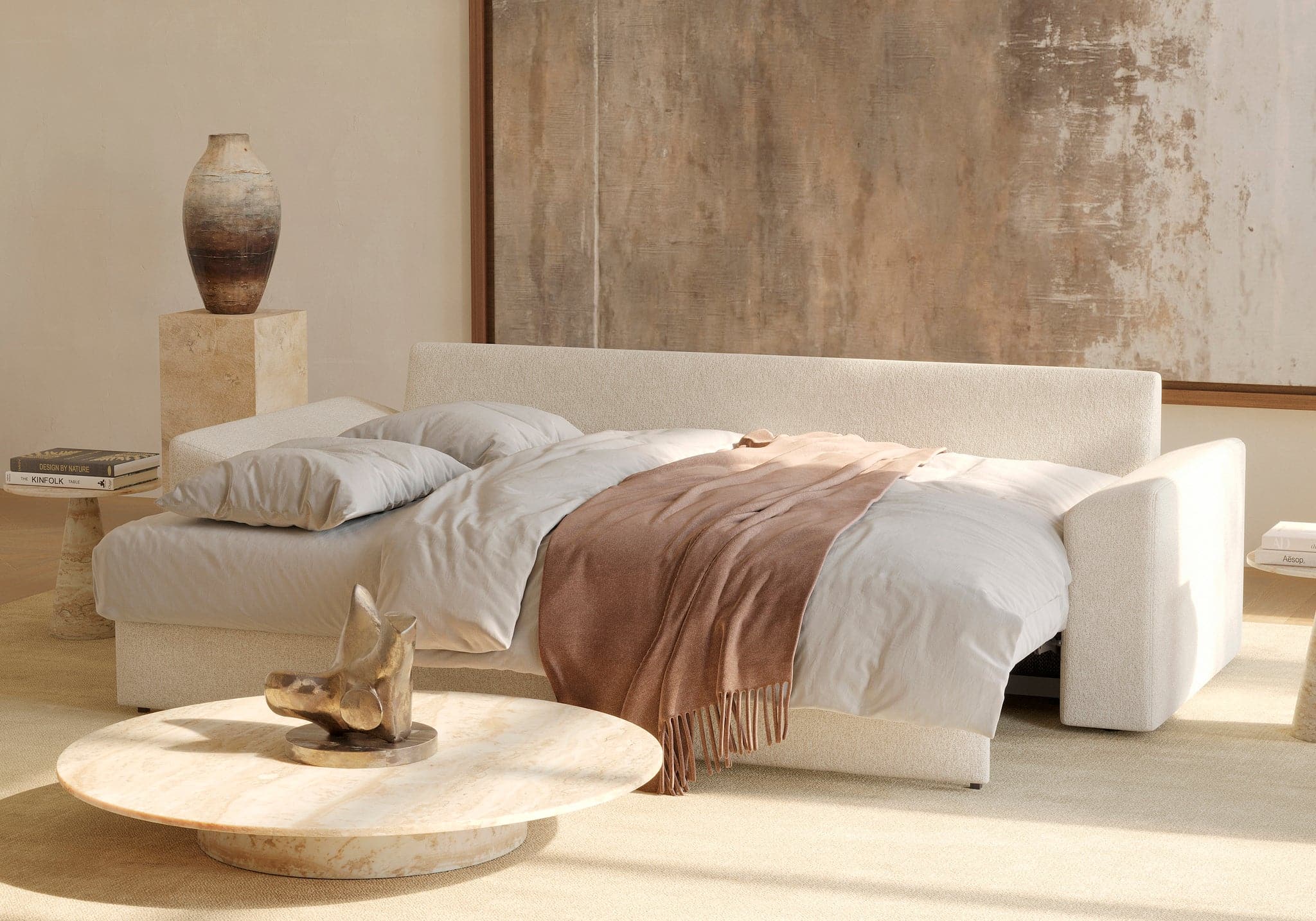 Vilander Sofa Bed With Cushion Arms - Image 6