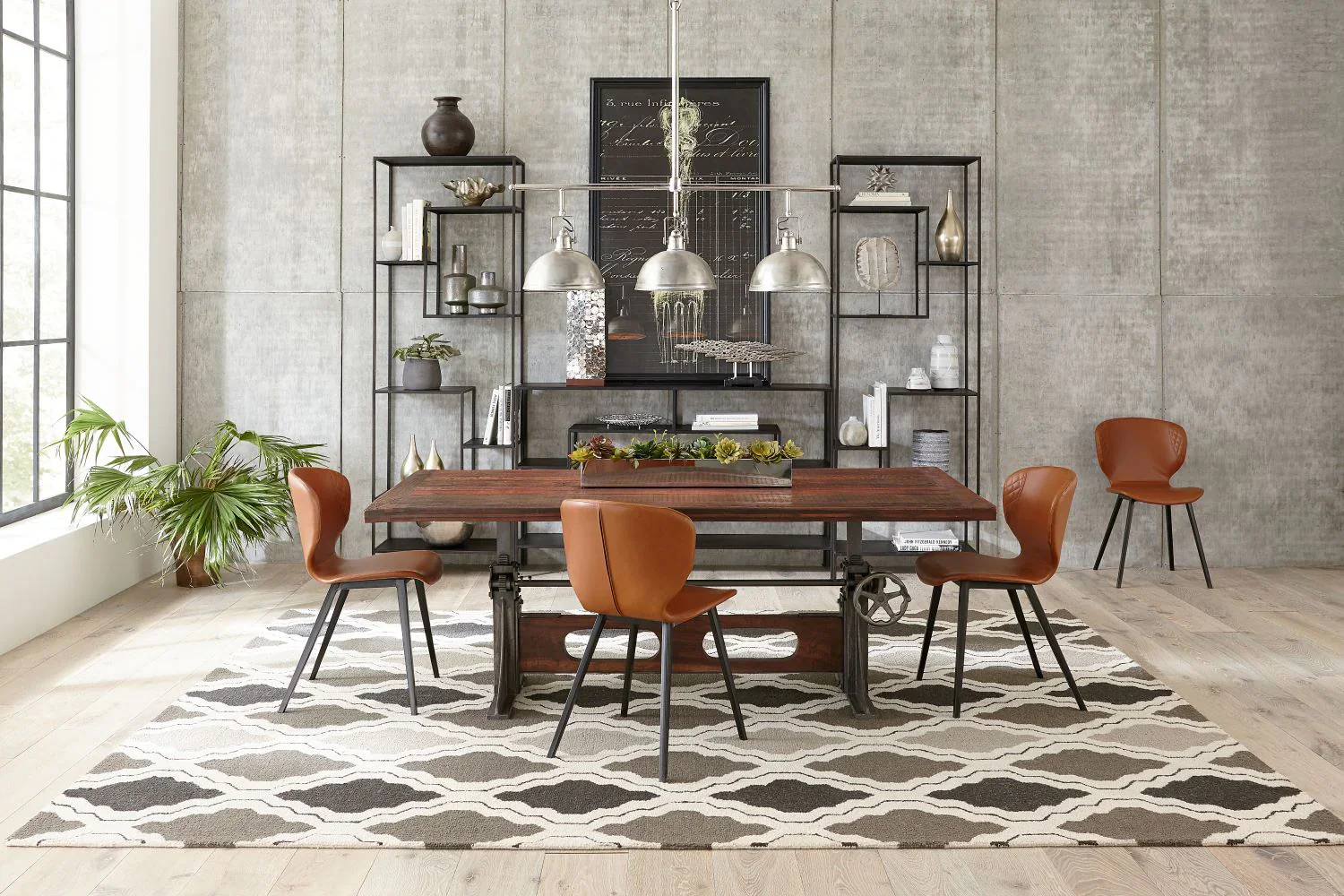 Welles Adjustable Rectangle Dining Table - Image 3